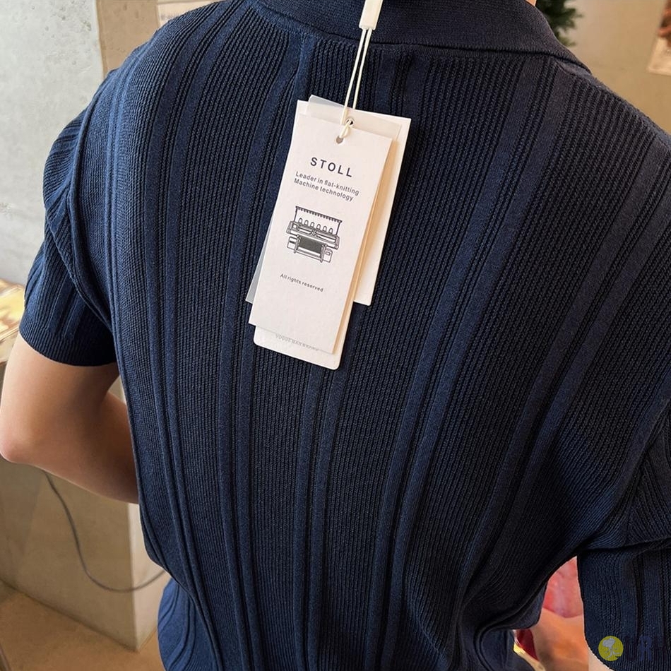 【100%保證韓國直送】Premium Washable 天絲麻高透氣雙軌條紋針織短袖 Polo 👕 [3 color] RG165878