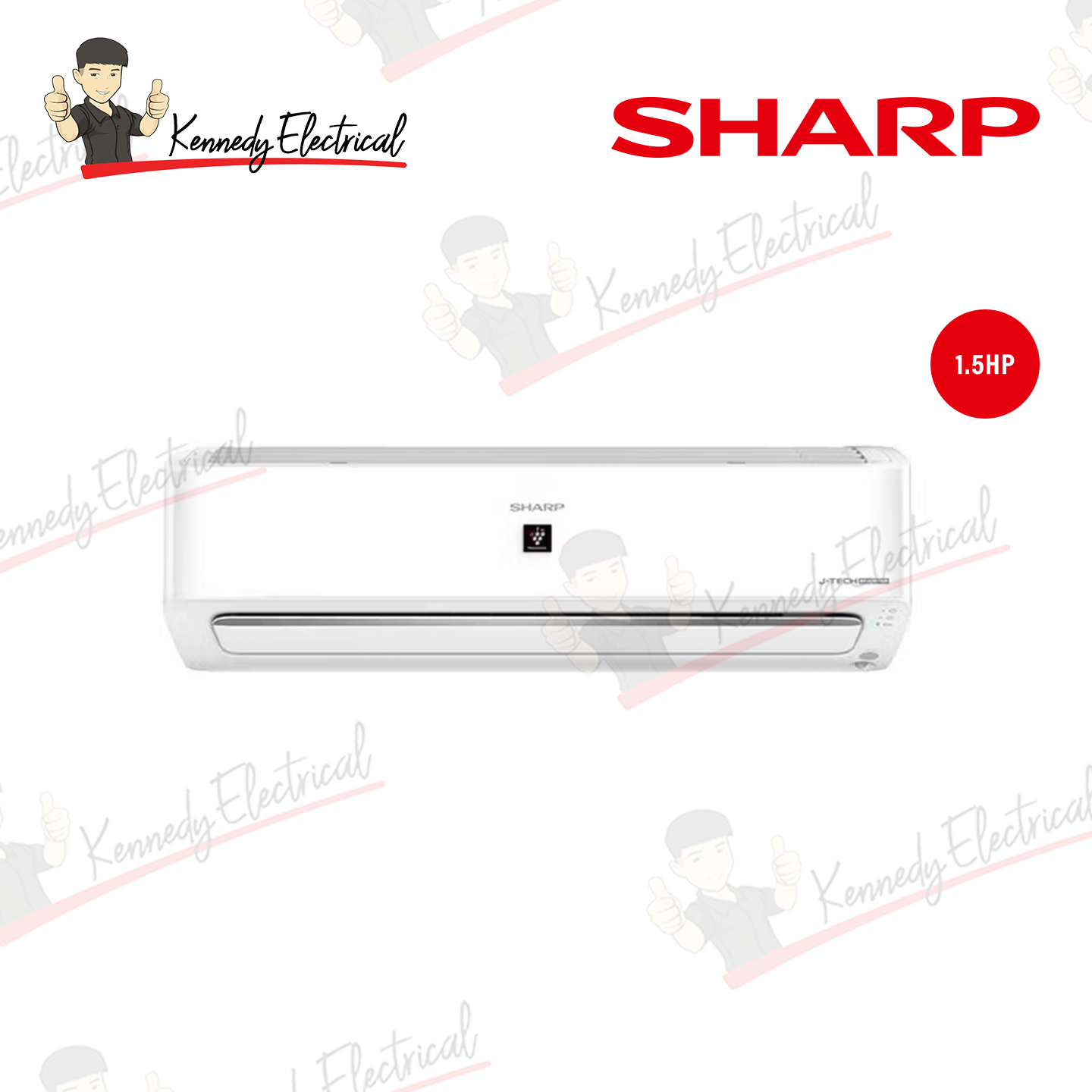 Sharp 1.5HP AIoT J-Tech Inverter Air Conditioner (AHXP13YHD)