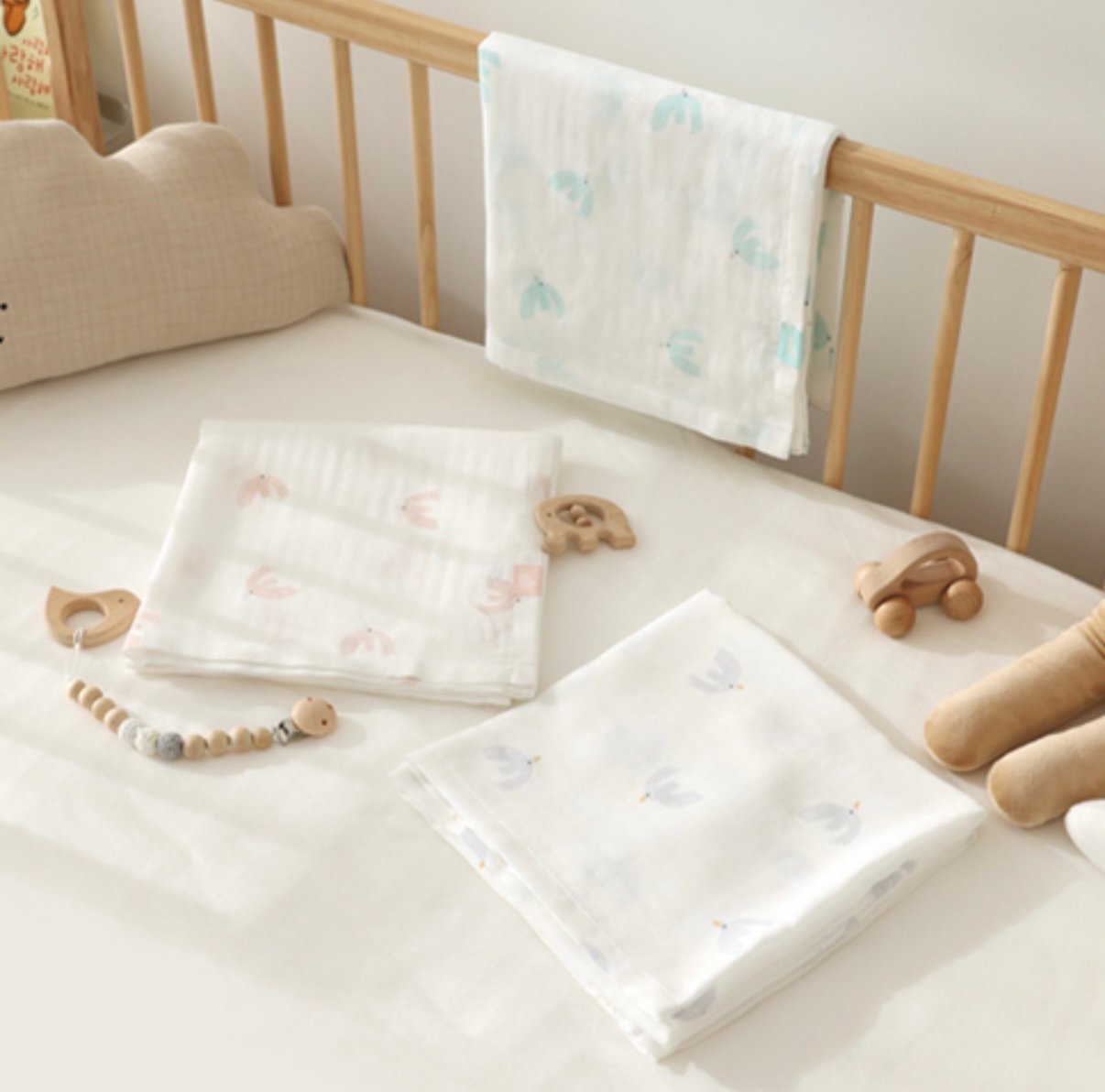 韓國 Bamboo Bebe 竹纖維薄紗被