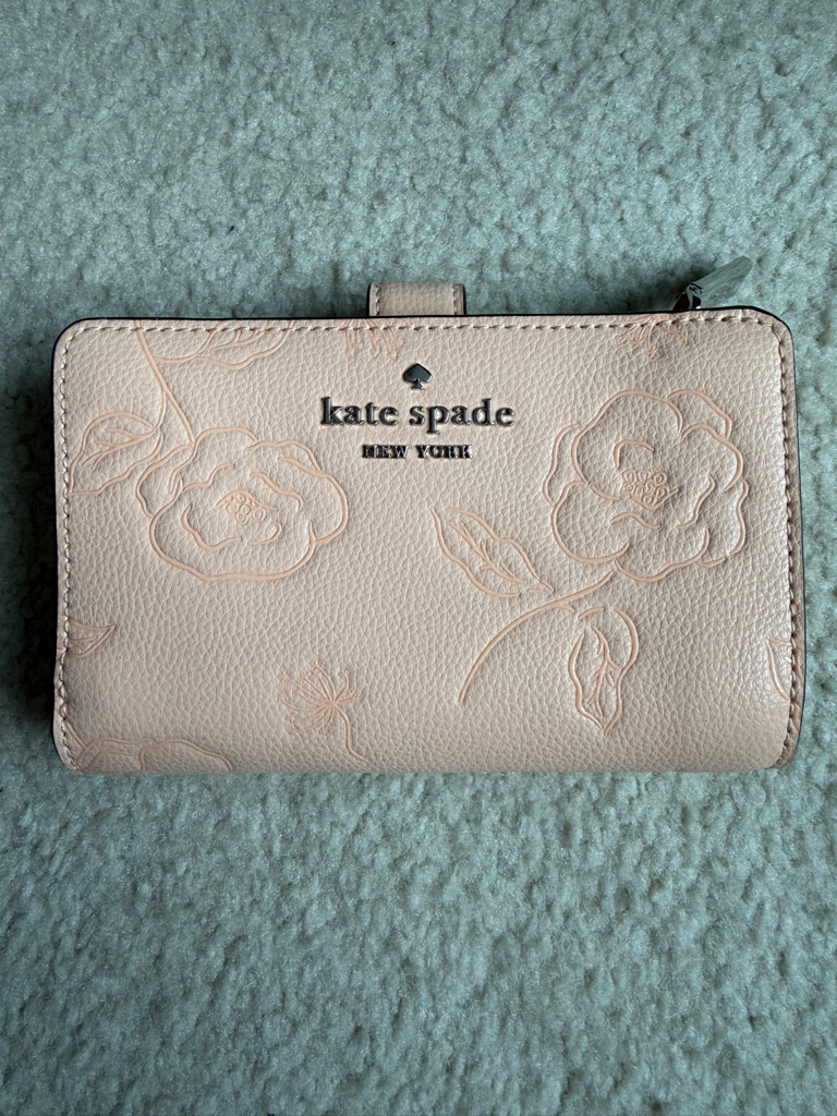 Kate Spade 花卉圖案中型雙折式錢包 