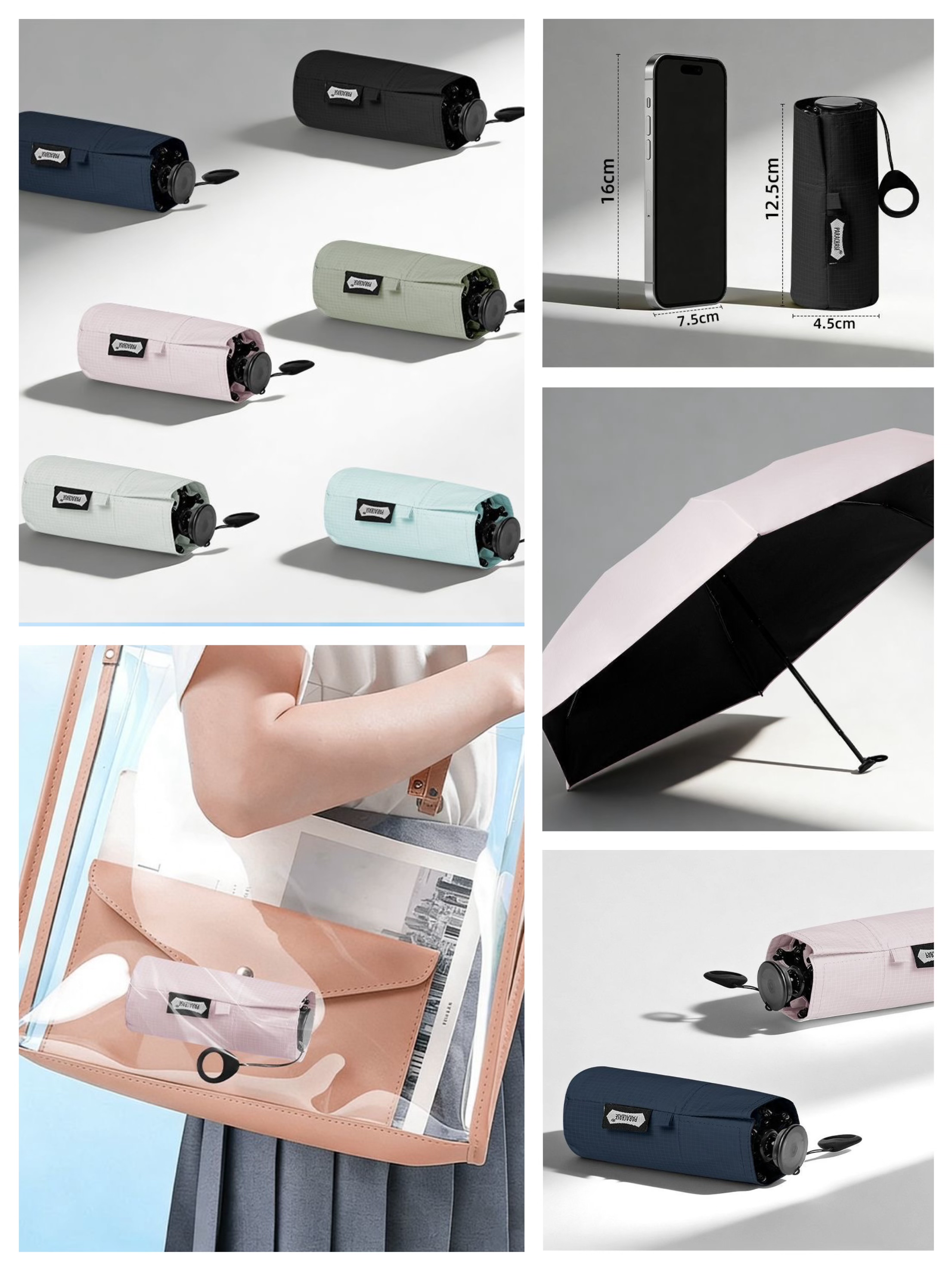 2026最新Parachase超輕抗UV晴雨傘 迷你口袋傘 $128/把