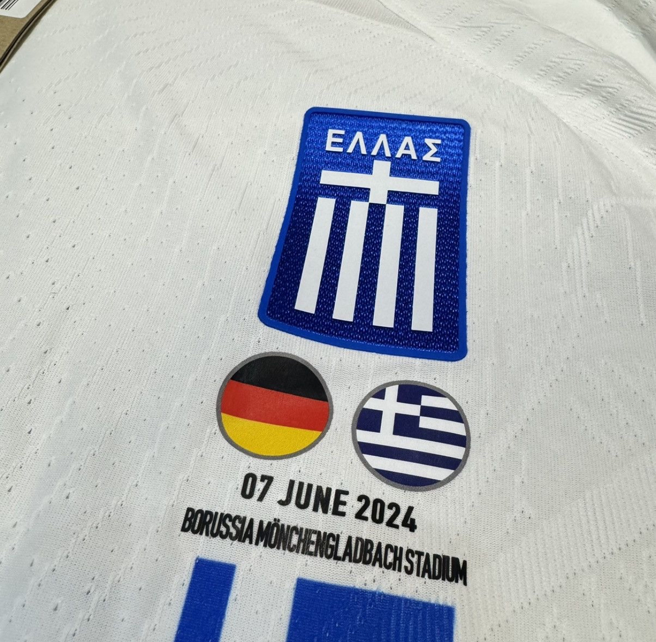 Greece 24/25 player issue home shirt #11 Bakasetas (Bnwt)