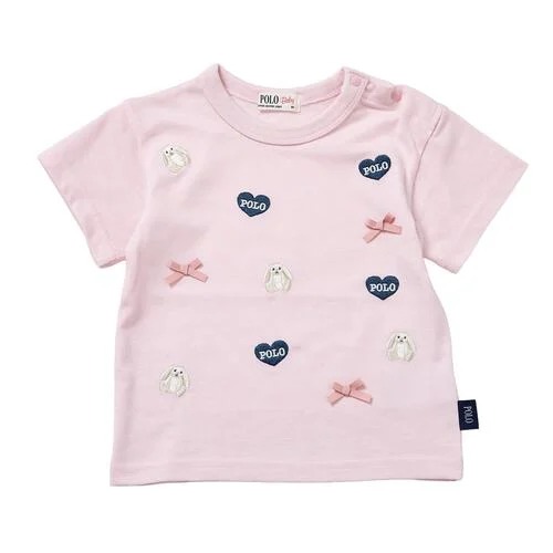 Polo Baby 短袖兔仔絲帶心心Tee 2色可選 100/110/120cm