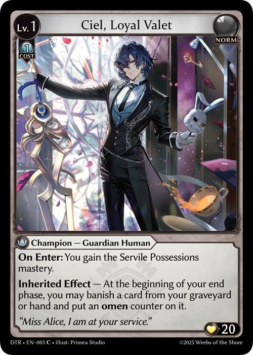 FOIL-Ciel, Loyal Valet / DTR EN–005 (C)