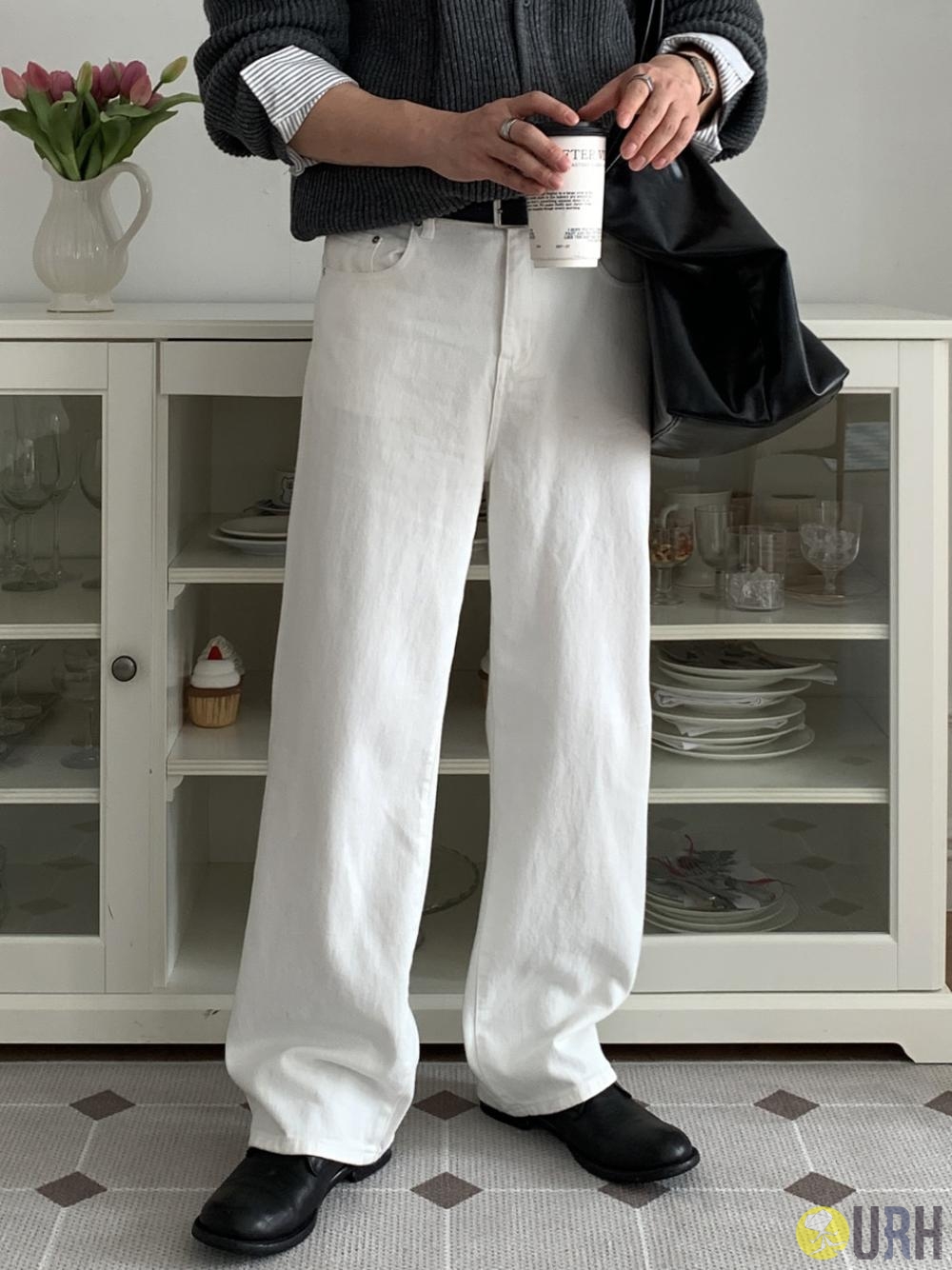 【100%保證韓國直送】Pierre 後腰鬆緊 Washing Wide 牛仔褲 [9 color] RL114760