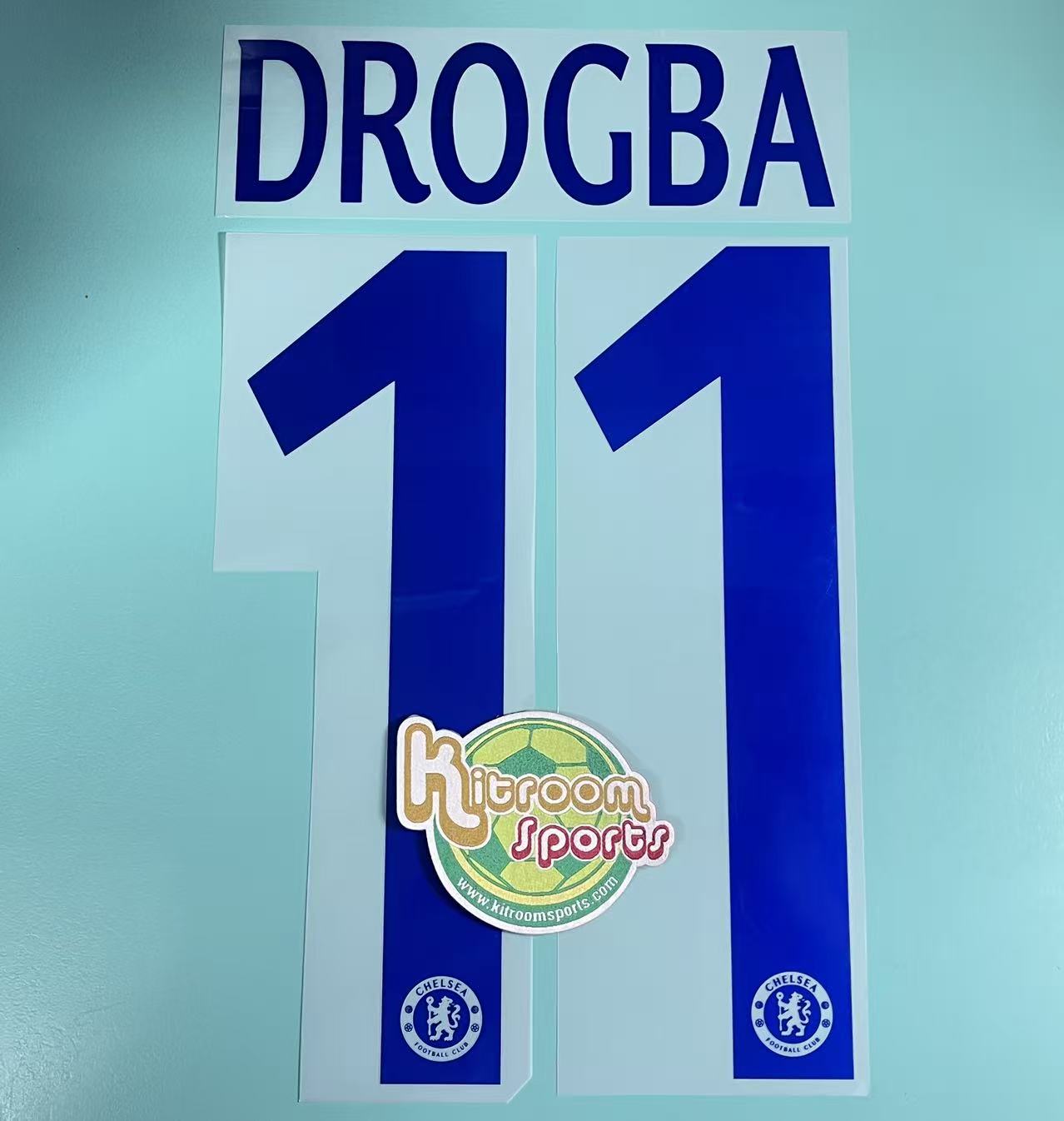 2014-15 Chelsea Away UCL Nameset #11 DROGBA