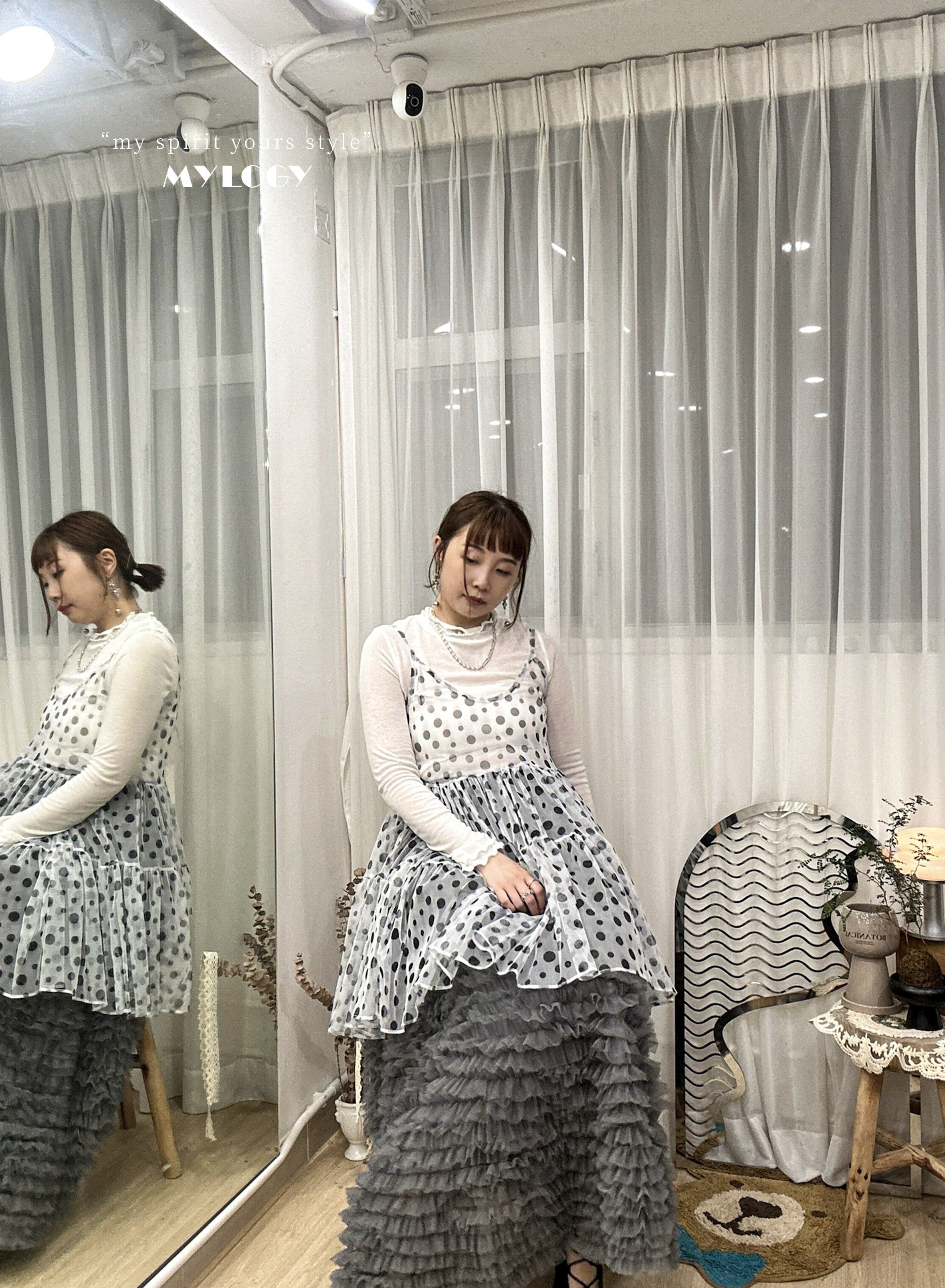 造型升級！輕巧不沉重～燈籠紗裙 MU0001