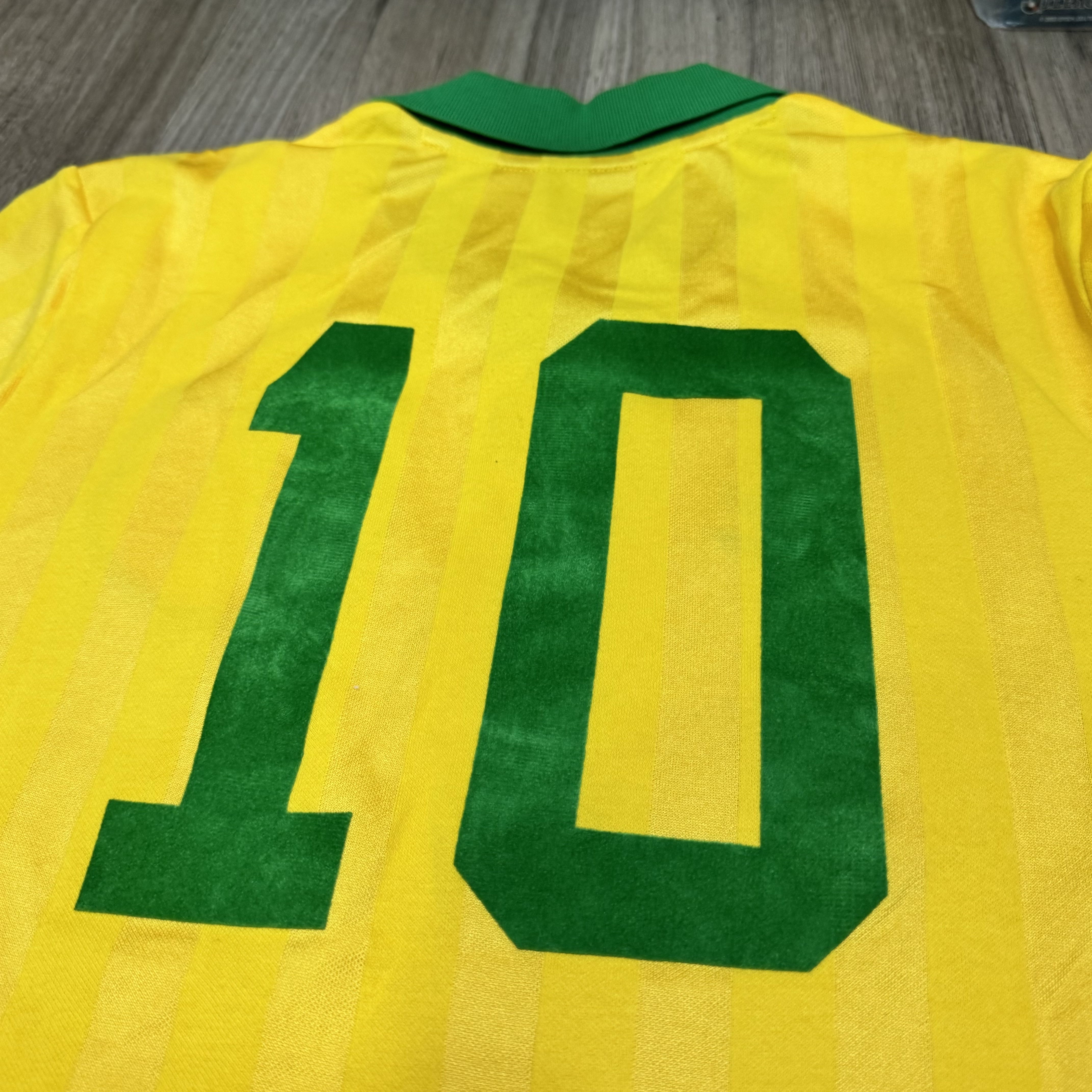 Brazil retro home shirt #10