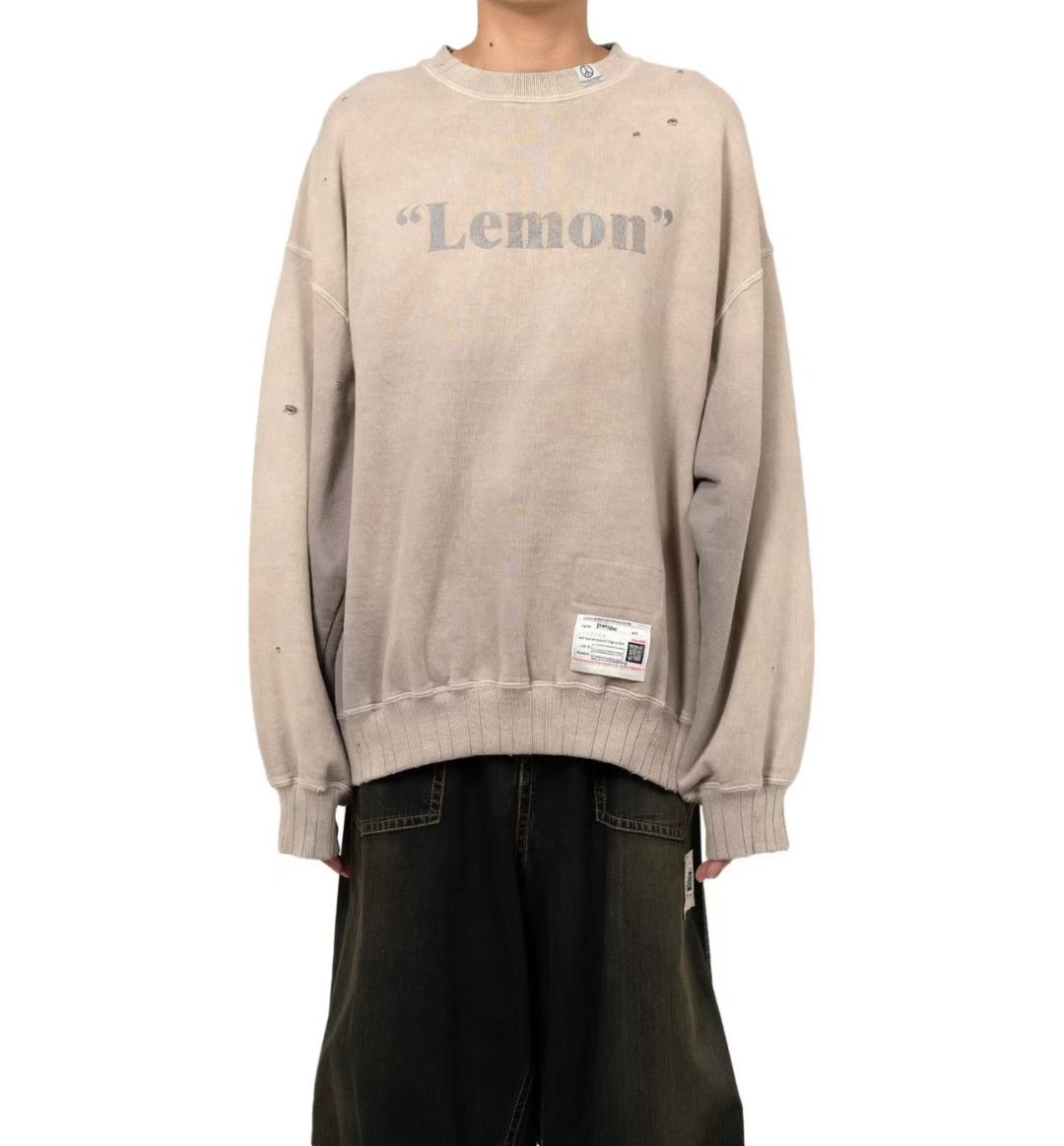 Peace and After x MMY" Lemon Pullover Sweatshirt 