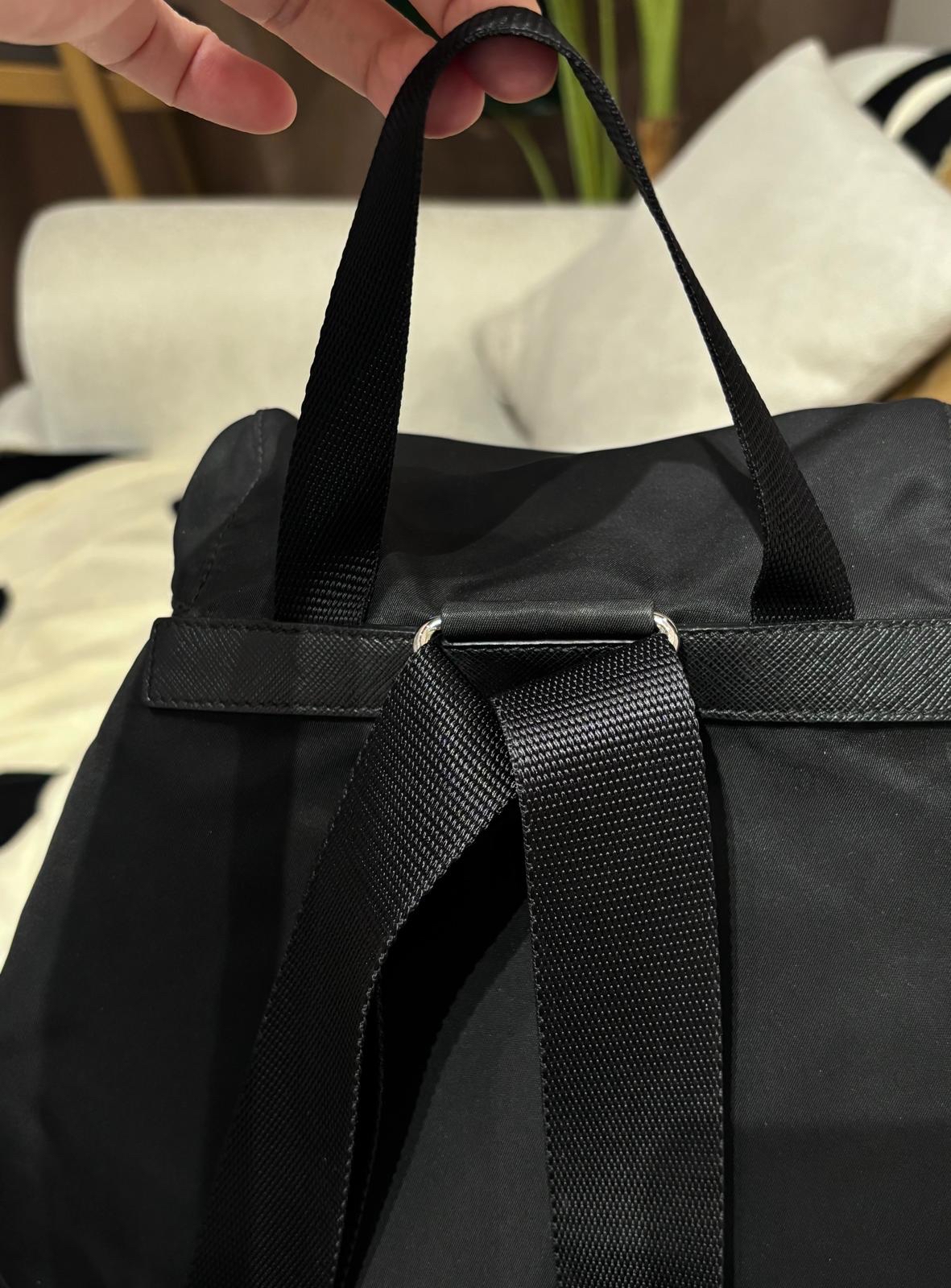 Prada Nylon Backpack Black 100%Authentic, 99%New ✅Dust bag