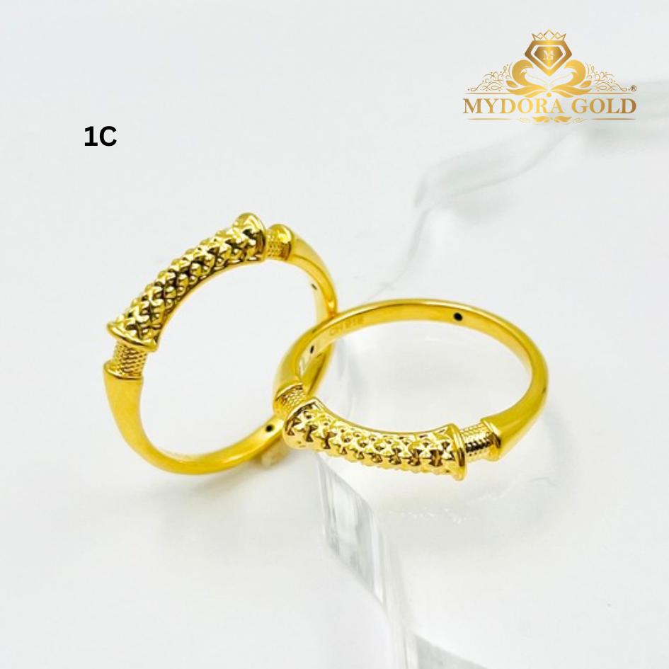 MYDORA Cincin Stylish Eternity Gold (5G) l EMAS 916/22K