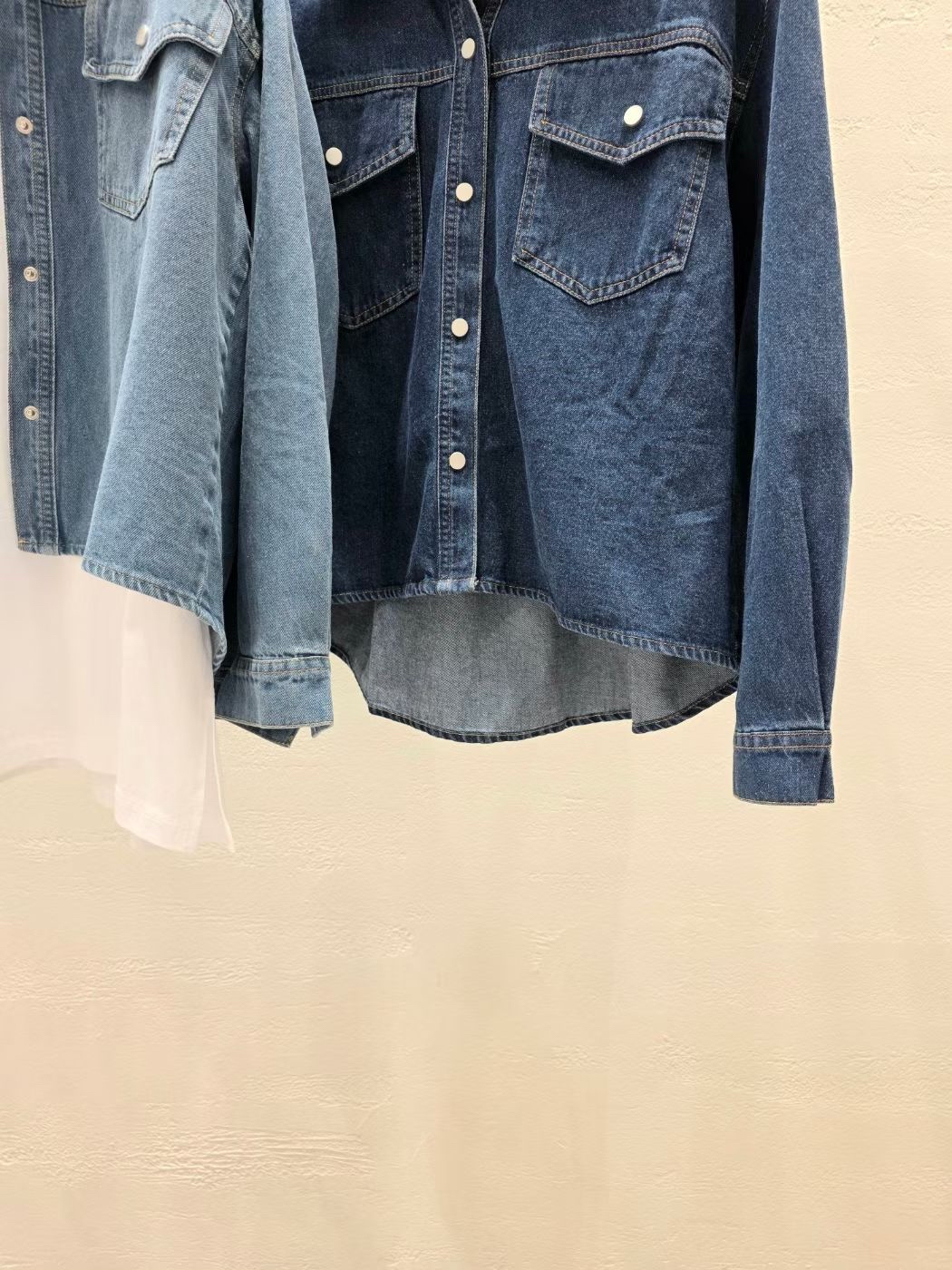 OB OY 短身牛外套（尖袋）