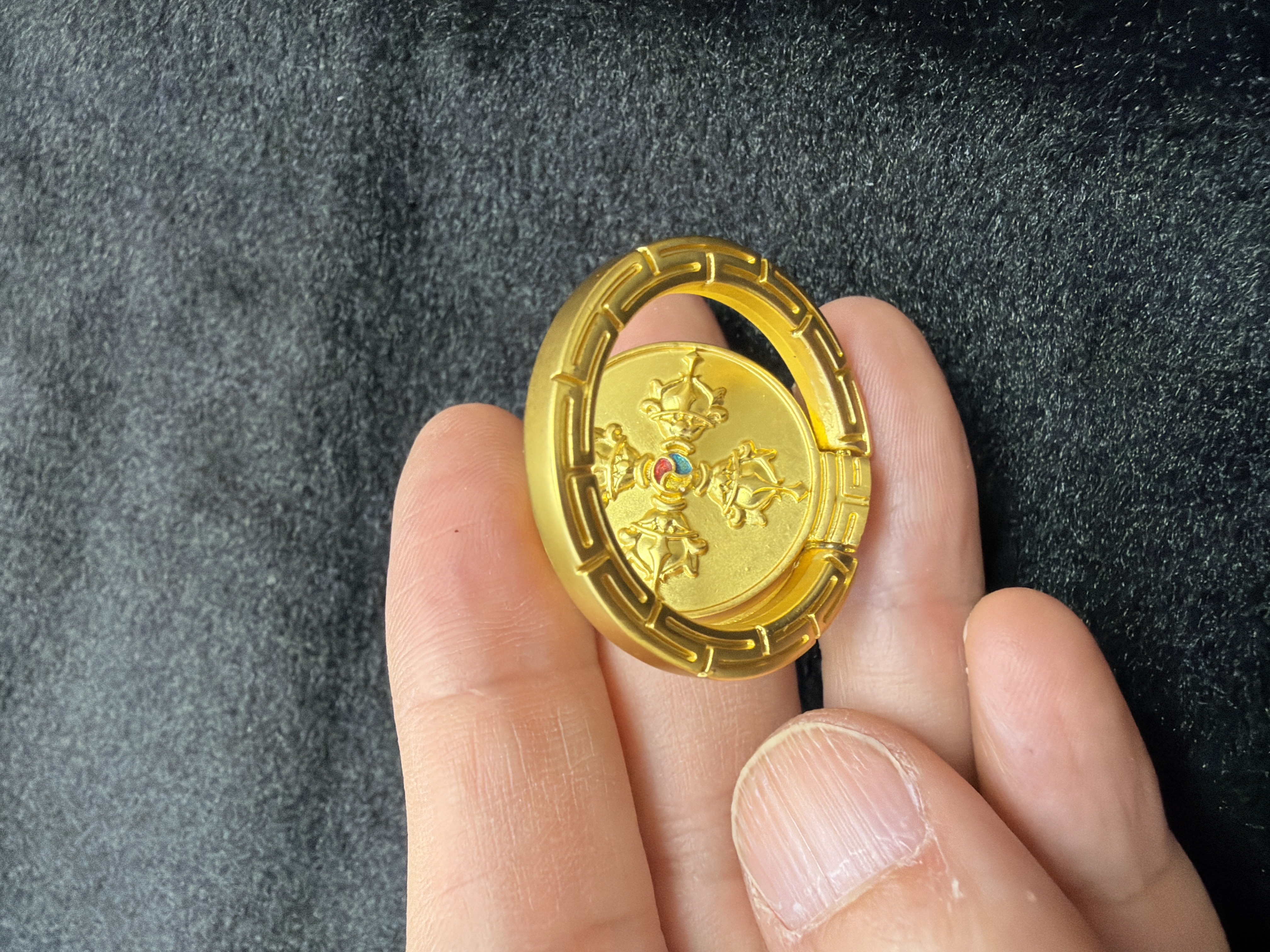 十字金剛（金色）手機支架指環扣