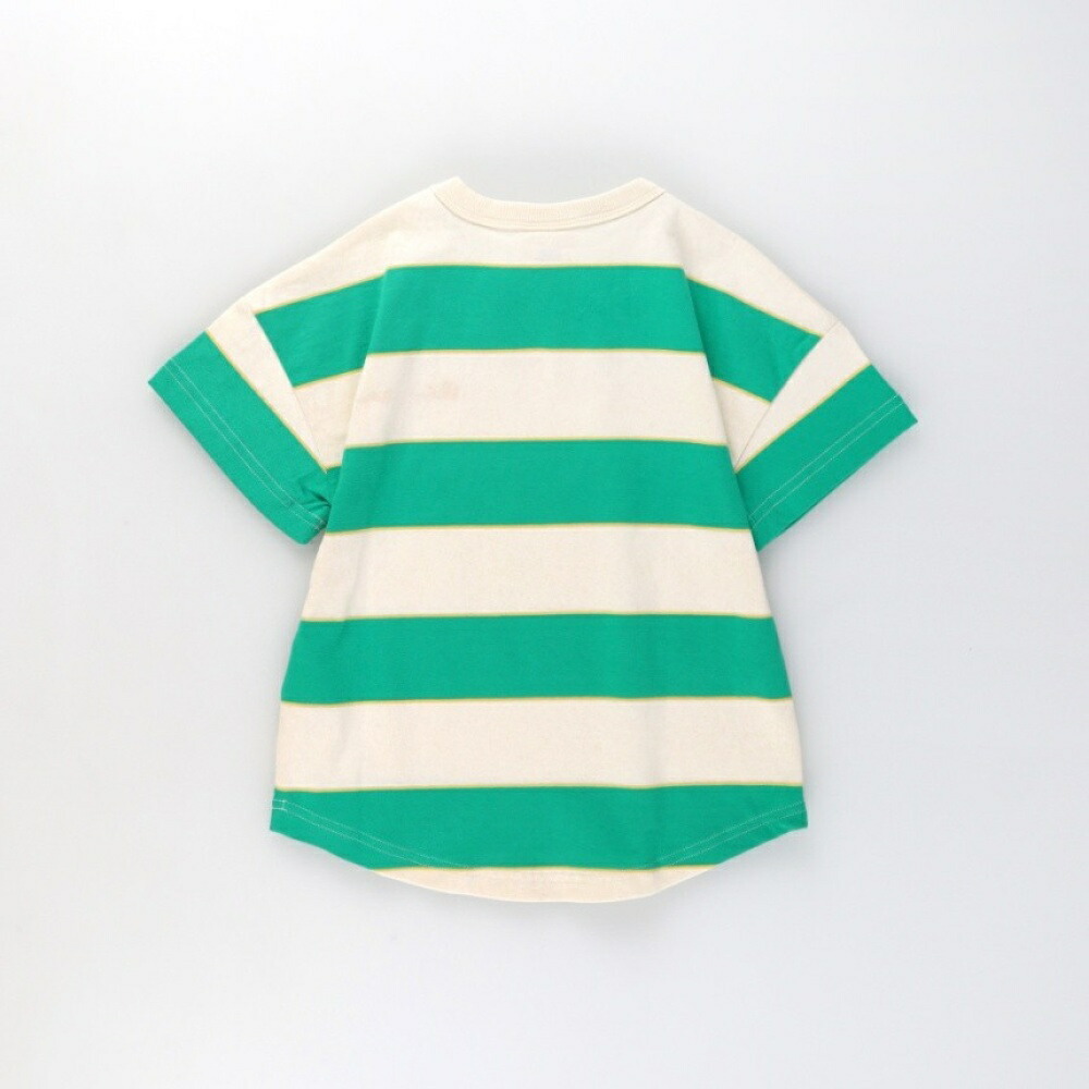 🆕【⭐訂購⭐】🇯🇵 日本直送 🌀#Champion 刺繡標誌 弧形下擺 間條短袖TEE [2款選]🌀 [ELCA-0125][260330]