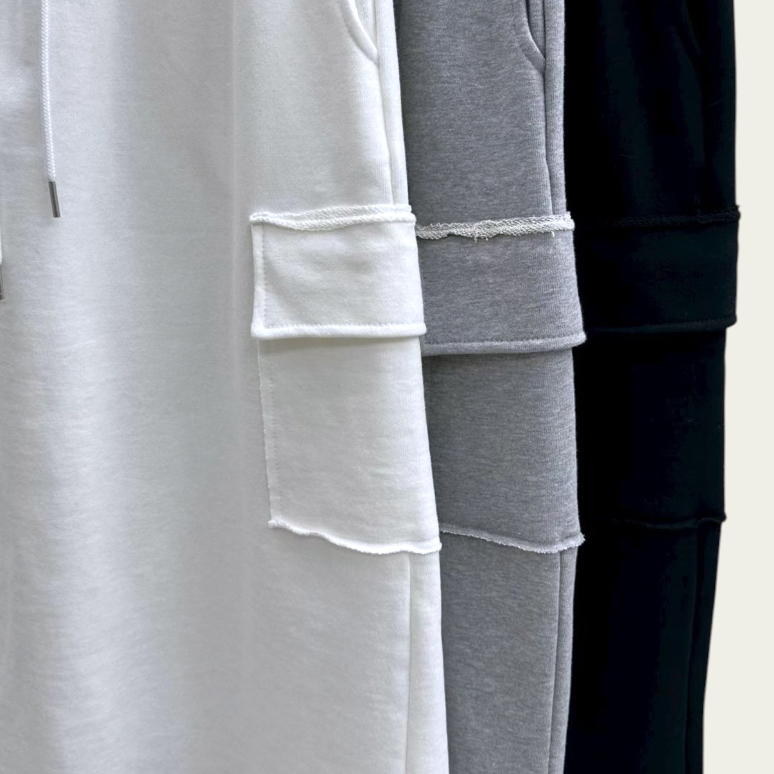 221054 拼色邊長裙