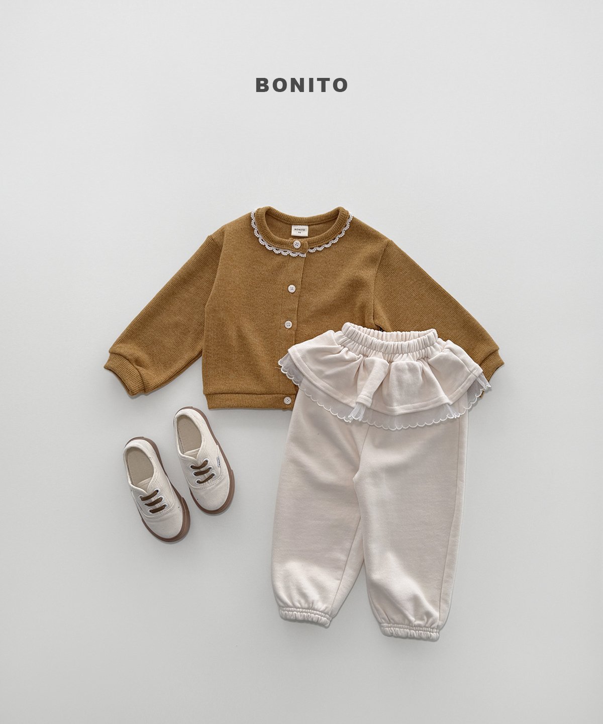 BONITO Sheer Frill Jogger Pants
