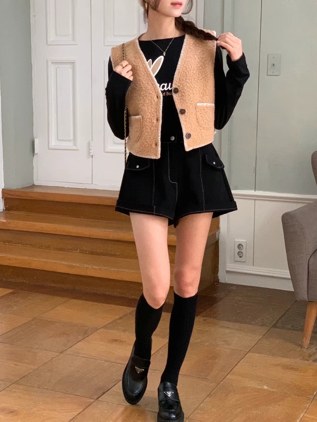 R10 羊羔毛背心仔