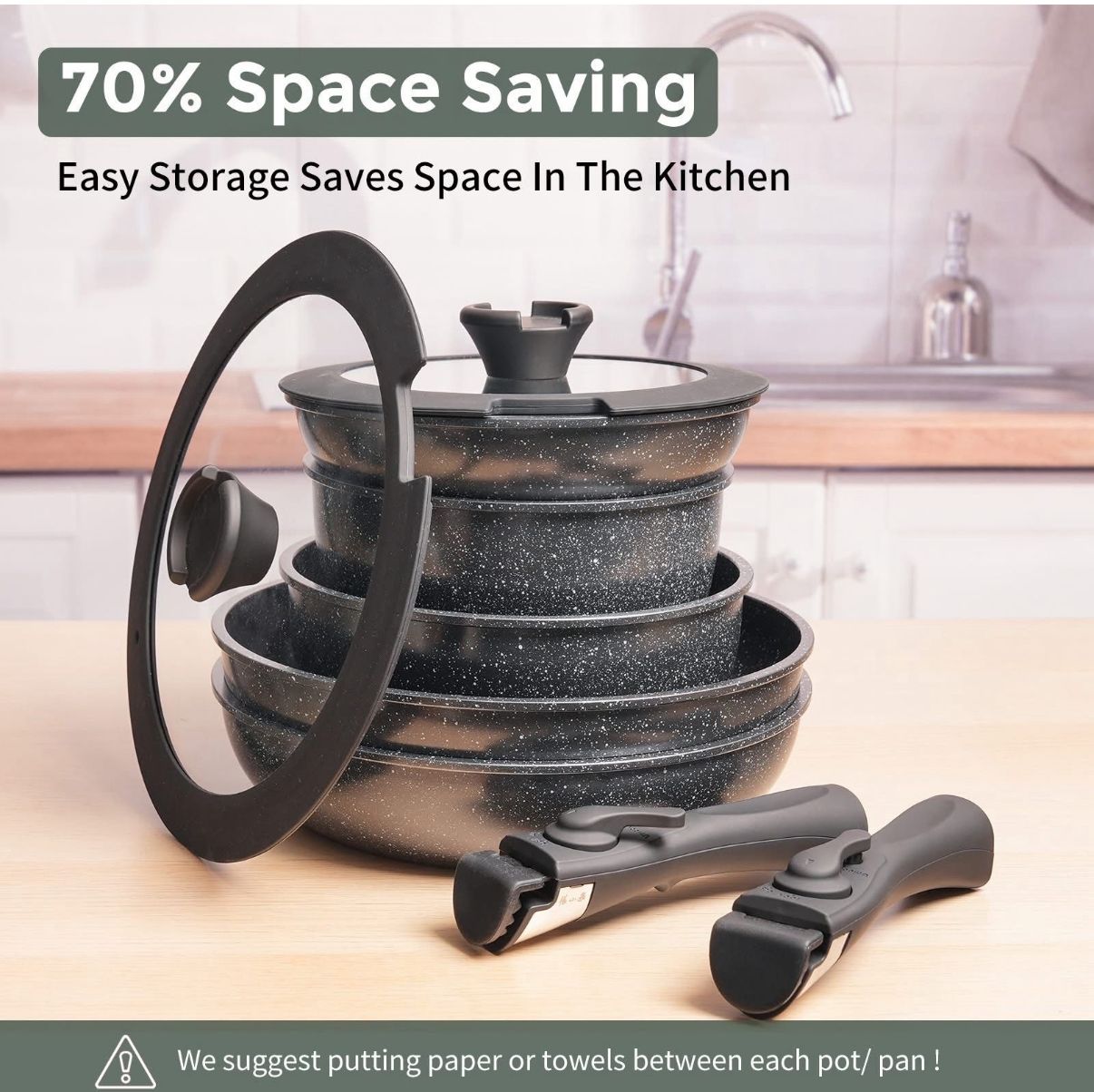 百年中華老字號張小泉 星石系列廚具套13件套黑柄