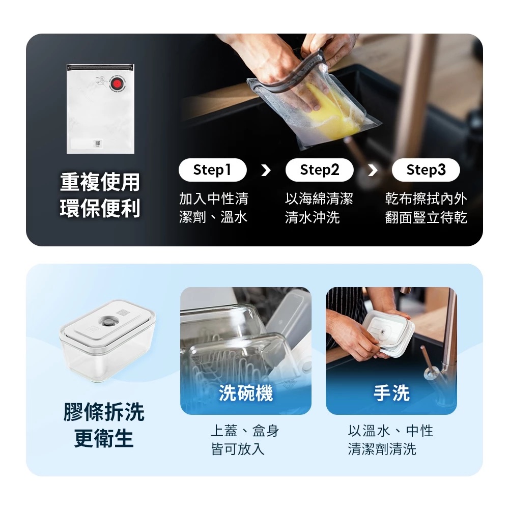 德國孖人牌 - ZWILLING® Fresh & Save 真空樹脂保鮮套裝7件