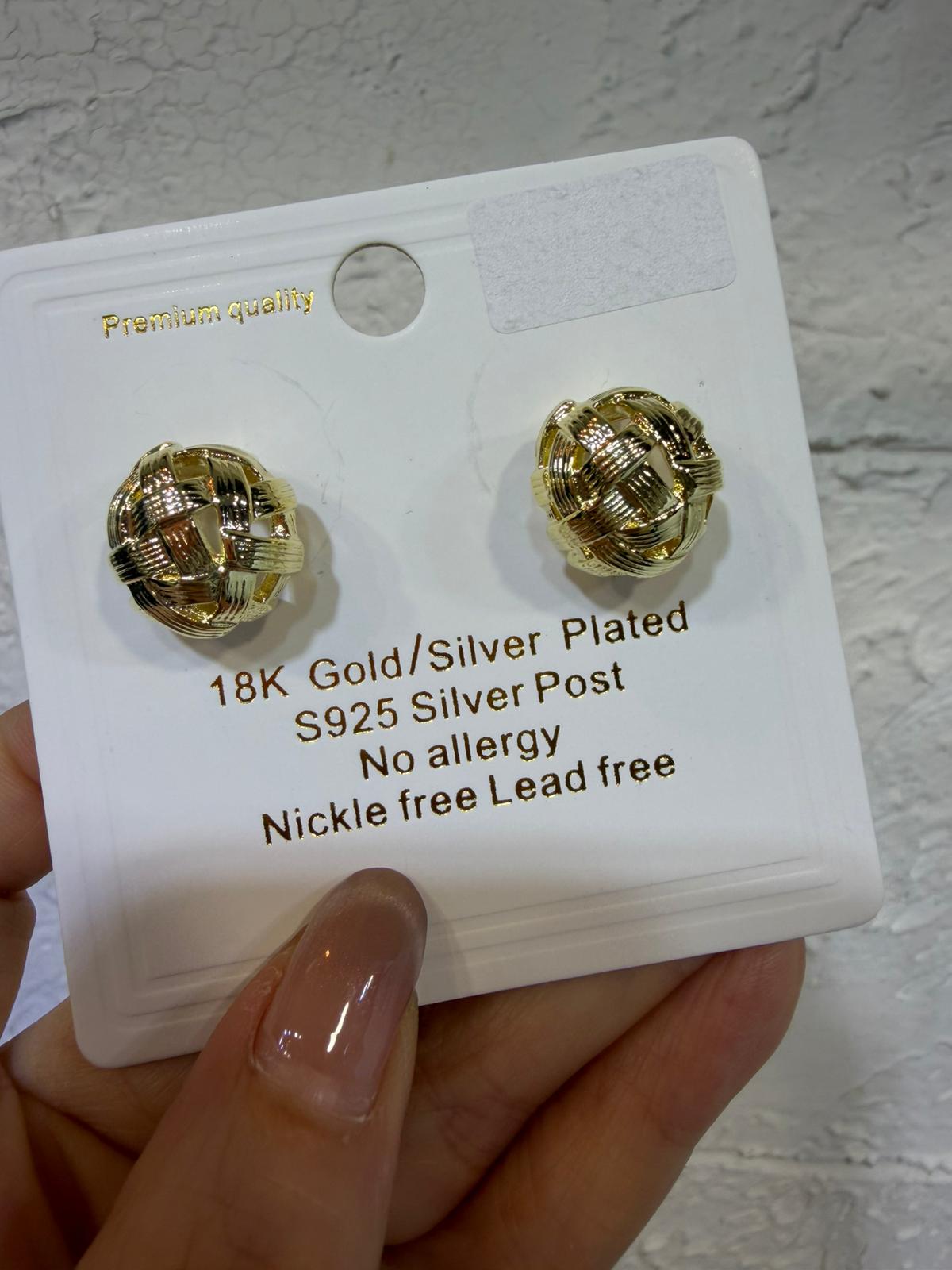 泰國🇹🇭鍍銀耳環 S925銀針 無過敏