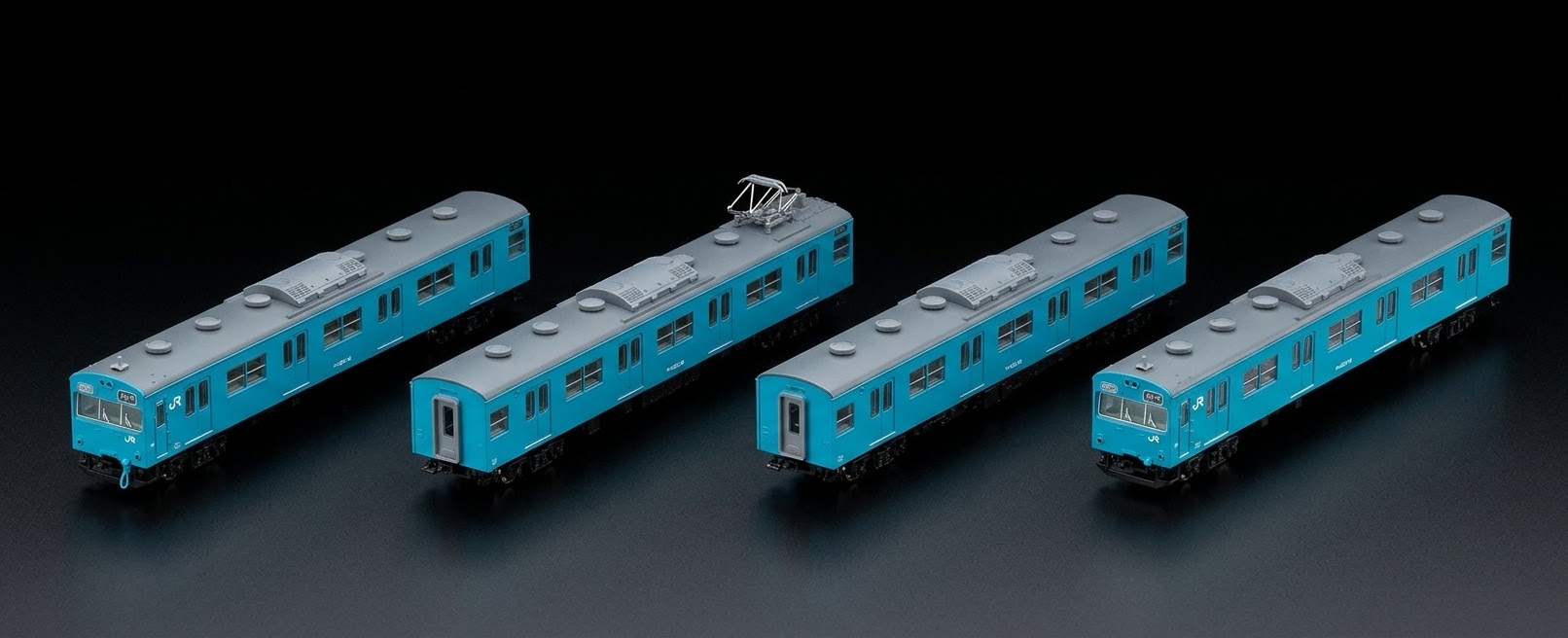 TOMIX 98495 + 98496 JR 103系通勤電車（JR西日本仕様・黒サッシ・スカイブルー）6両編組