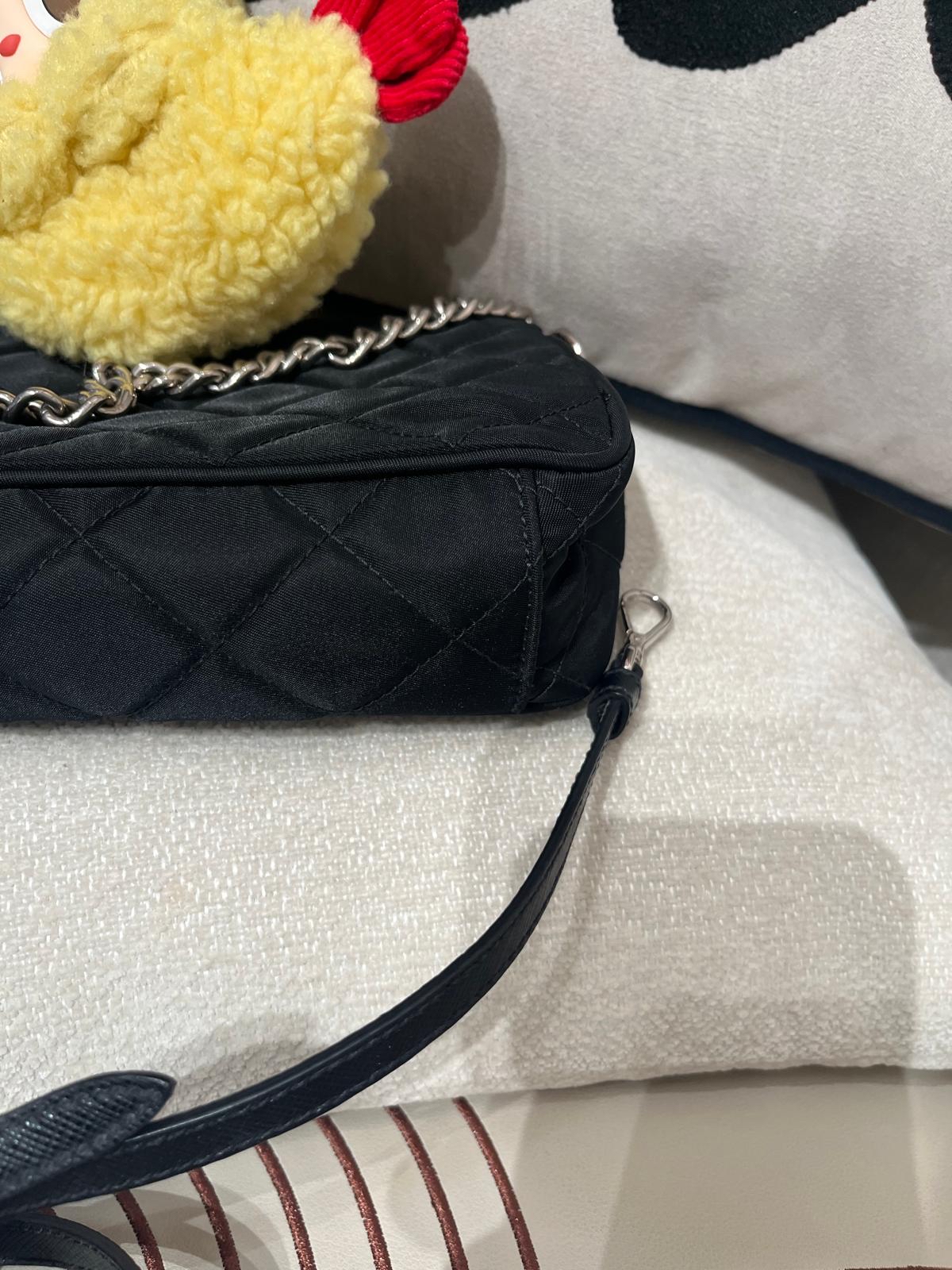 PRADA IBH026 Bandoliera Tessuto Impuntu re-nylon bag 100%Authentic, 98%New ✅Dust bag