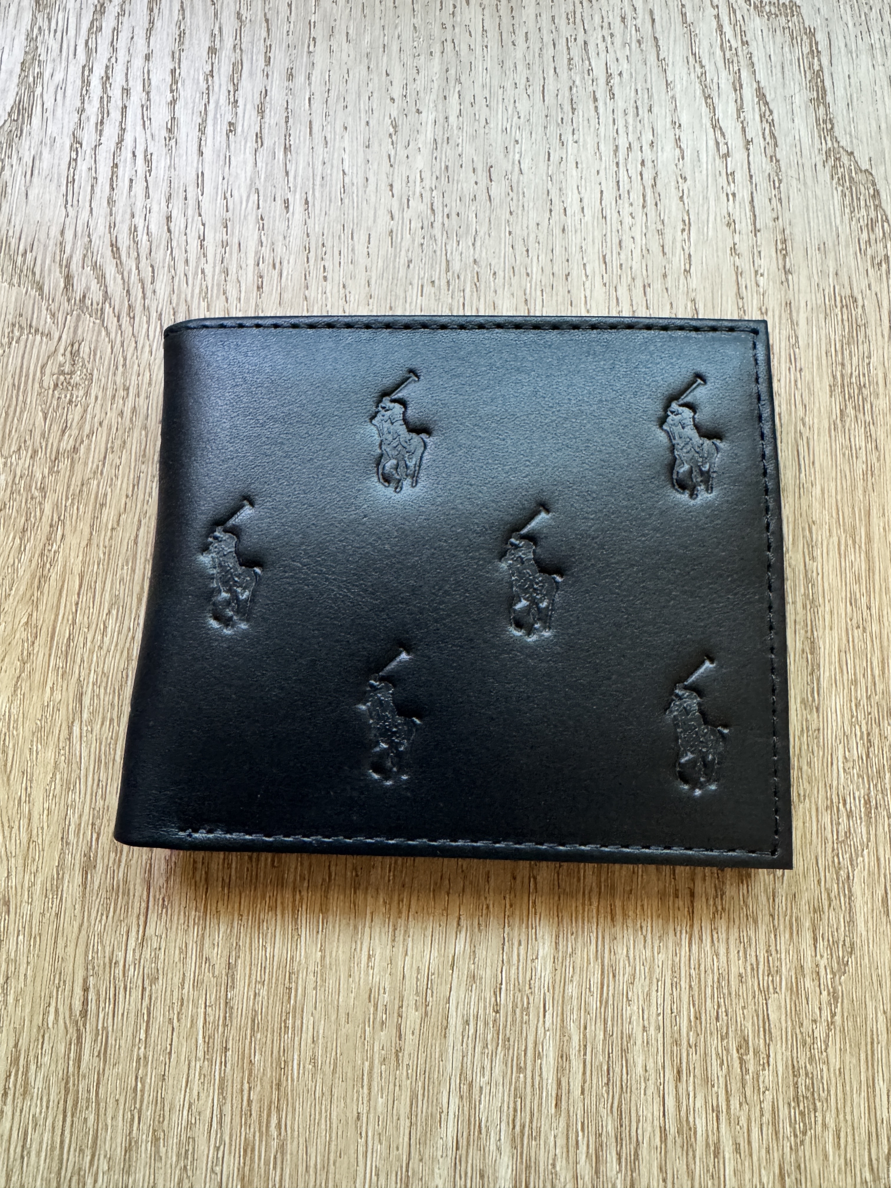 Polo Ralph Lauren黑色皮銀包 (香港現貨)