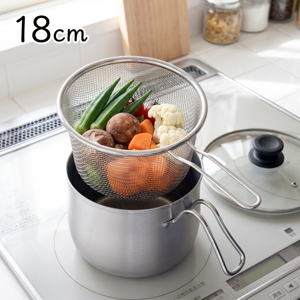 【現貨】🔥🔥【日本直送《燕三条》不鏽鋼多功能料理鍋】一鍋九用 | 18cm