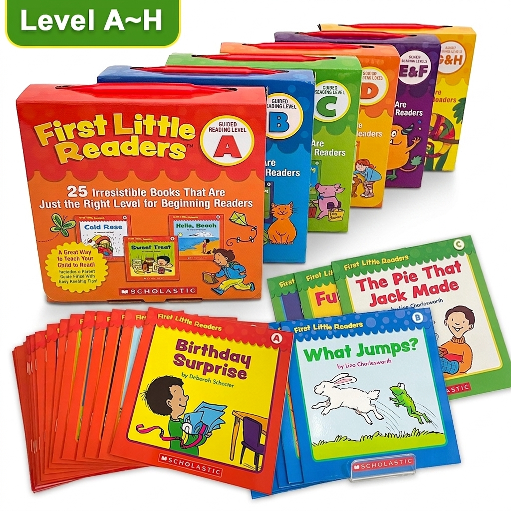 First Little Readers  Level A-H   6盒 132本  (每盒25本) | 點讀版 |  S07