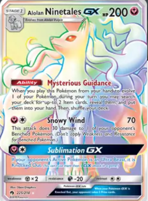   Pokemon TCG Card Game - Alolan Ninetales-GX