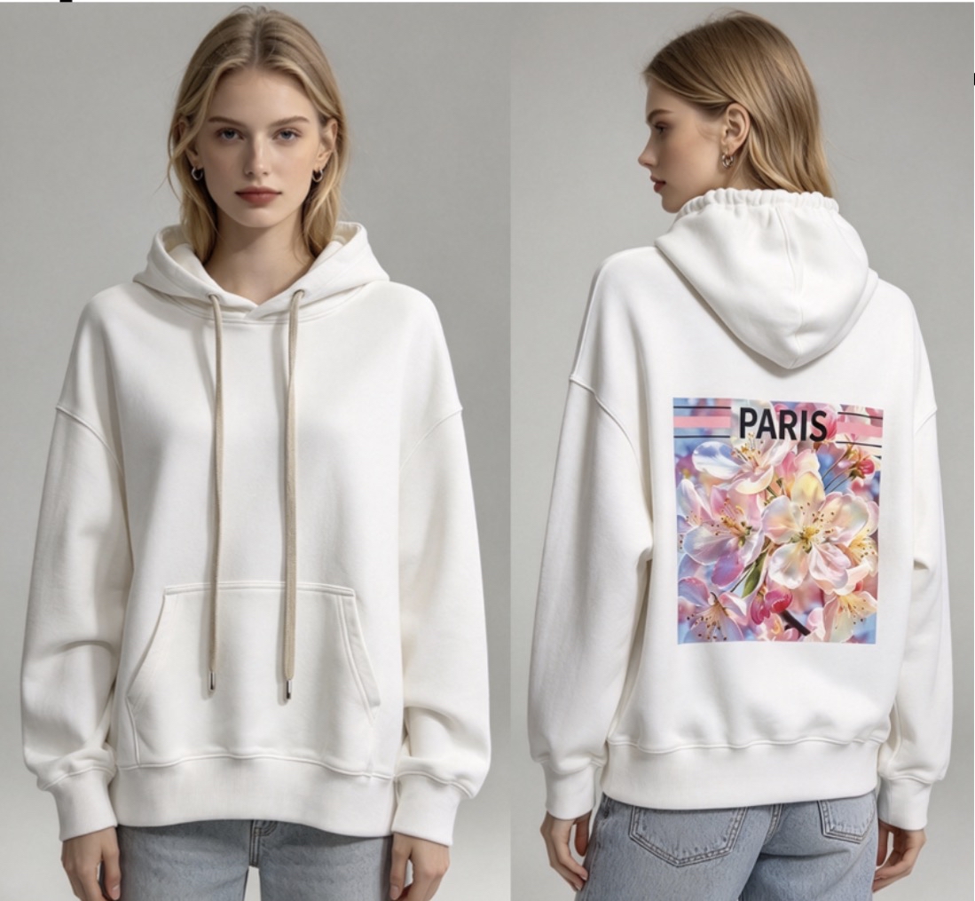 [訂購］ A071 Cherry Blossom Paris Hoodie