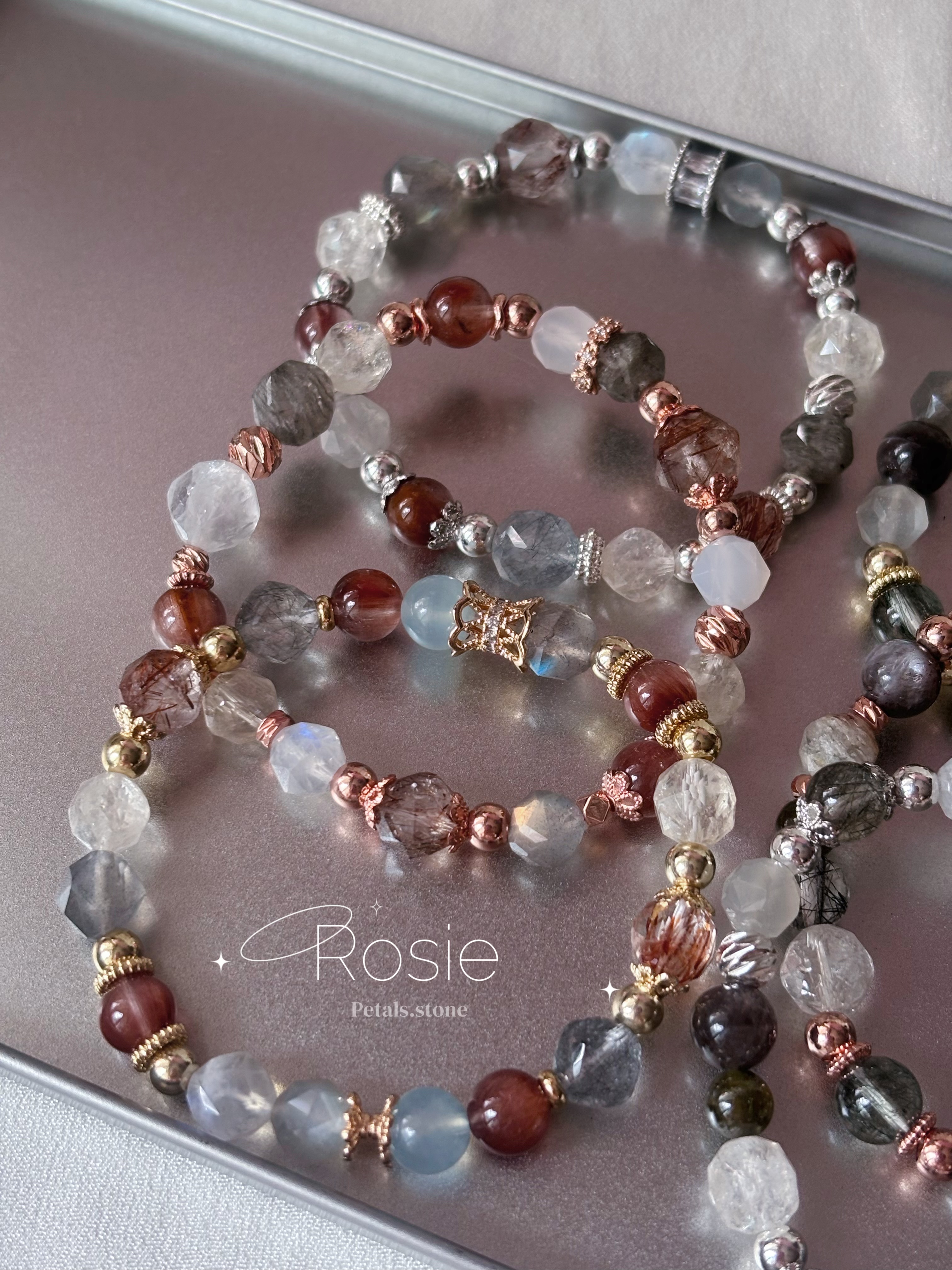 ⸝⸝ ✿Rosie & Fern⟡ | 玫瑰兔毛 銅髮 星輝骨幹 綠髮 月亮石