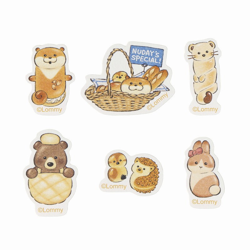 日本預訂📍可愛謊言的水獺麵包店造型系列 - 貼紙套裝 20/3日本開售
