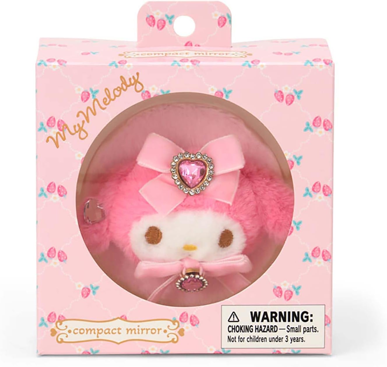 預訂 | 日本版 Sanrio 寶石x蝴蝶結刺繡隨身鏡