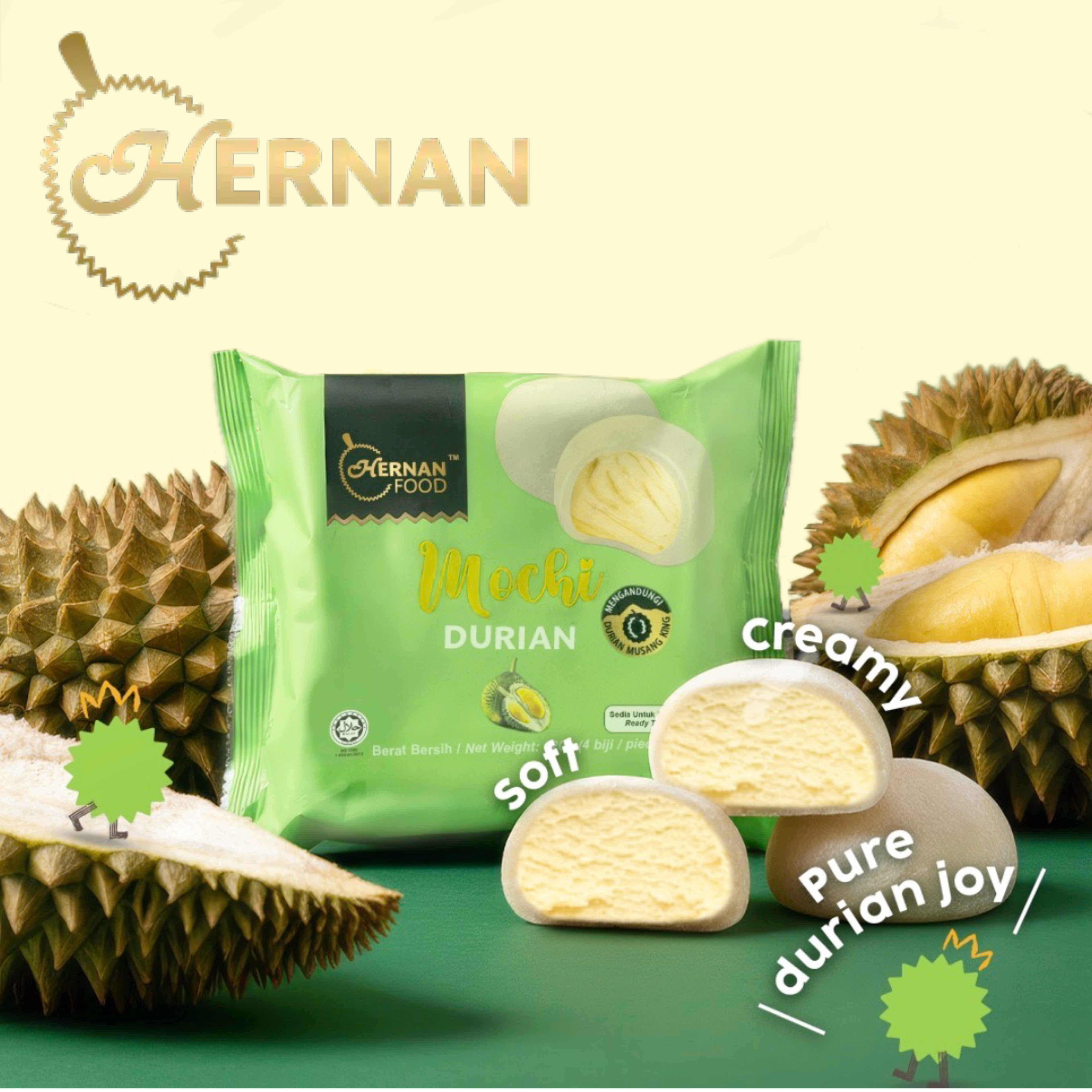 ❄️馬來西亞 和南榴槤麻糬 Malaysia Hernan Durian Mochi