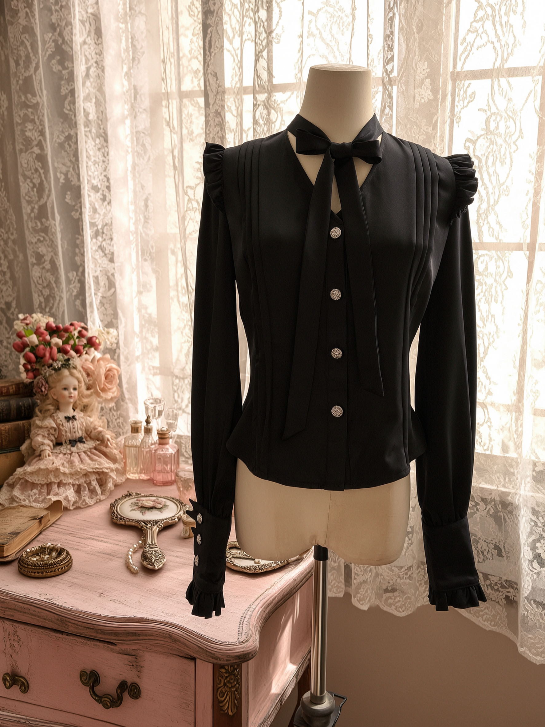 維多利亞貴族收藏公主袖級禮服 The Midnight Heiress Victorian Gown