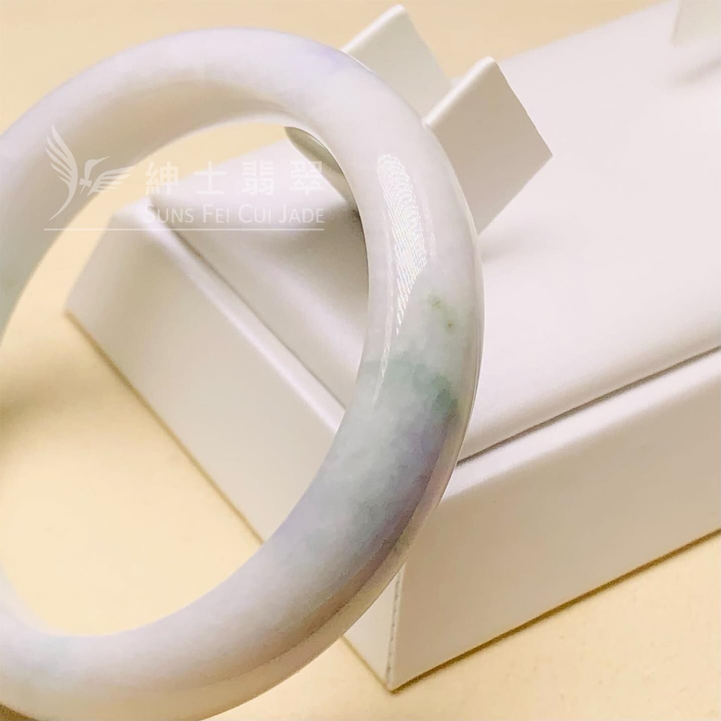 淡紫飄花福鐲51.6mm