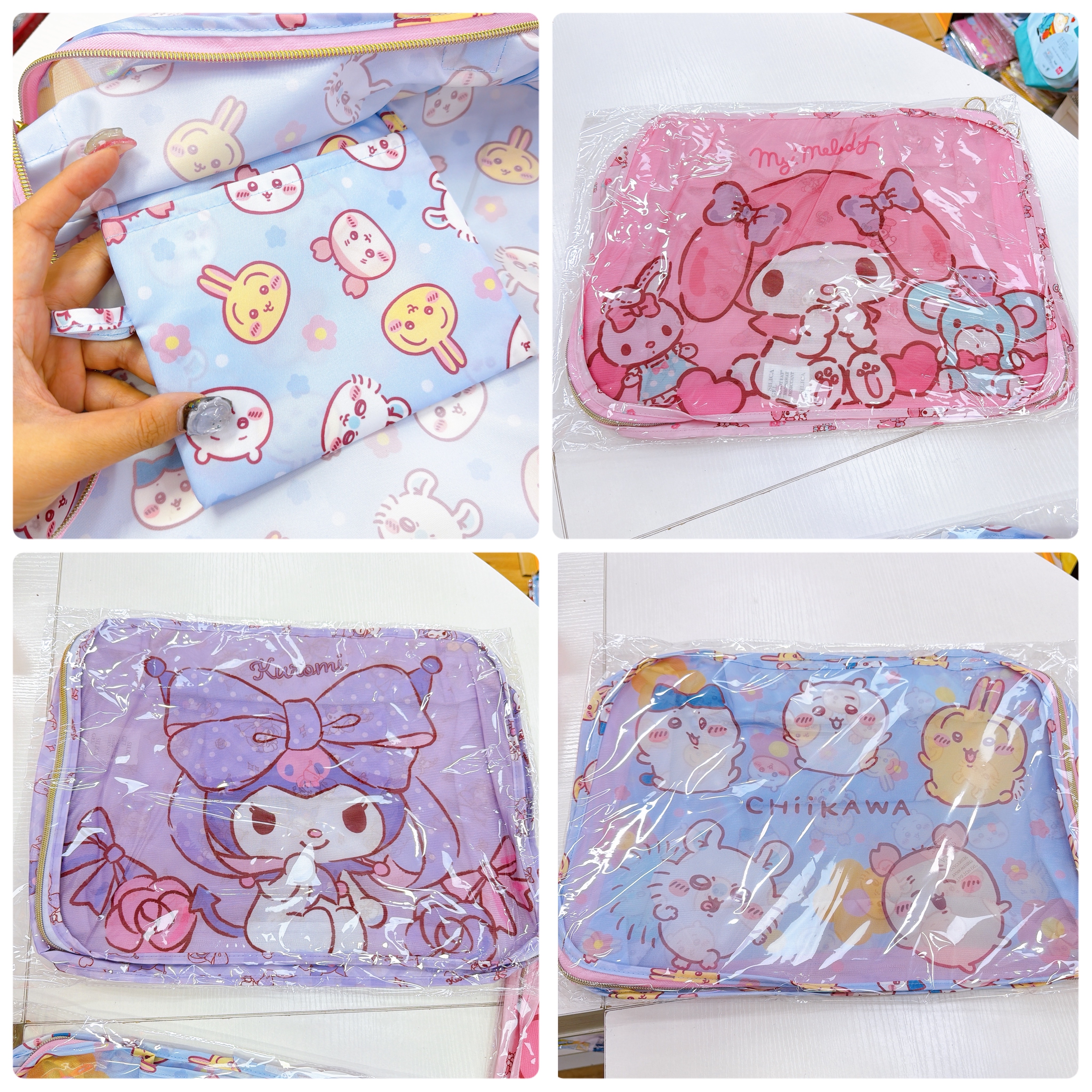 原裝行貨Sanrio Kurumi Melody chiikawa 衣服收納袋 42×30x13cm