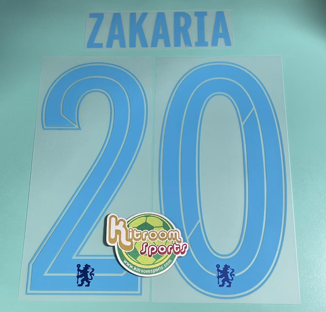 2022-23 Chelsea Away UCL Nameset #20 ZAKARIZ