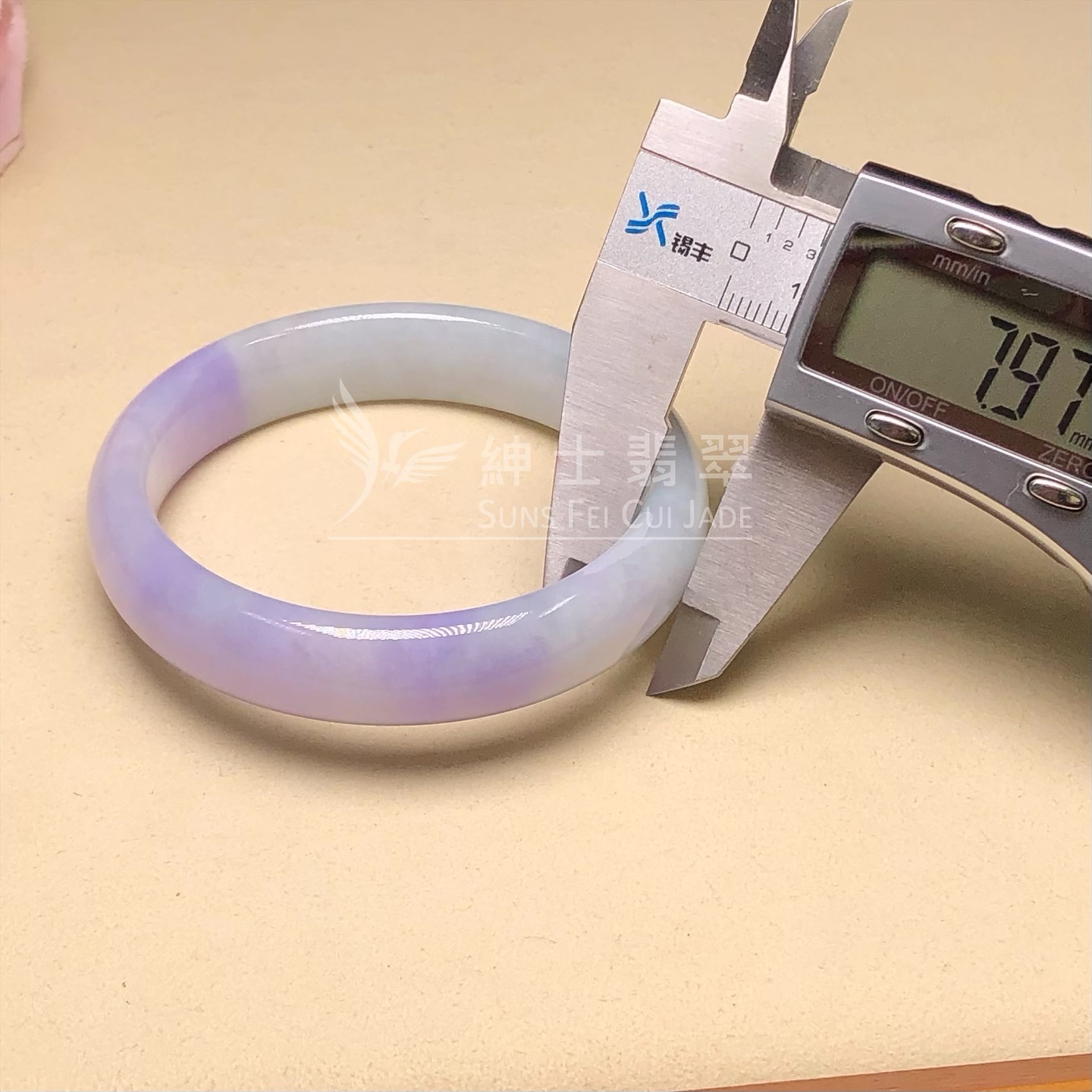 桃紅春福鐲53.2mm