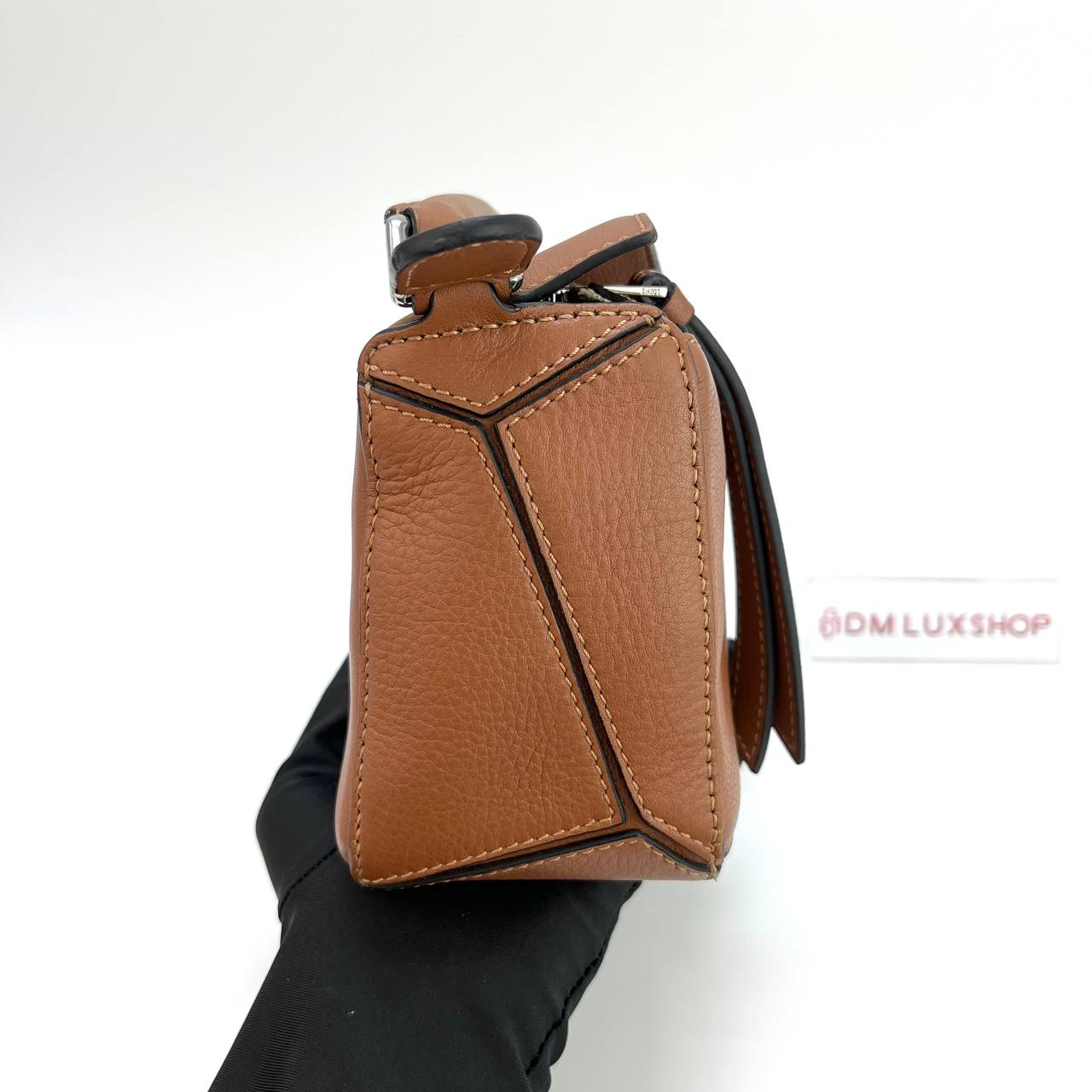 Loewe Brown Mini Puzzle Top Handle Crossbody