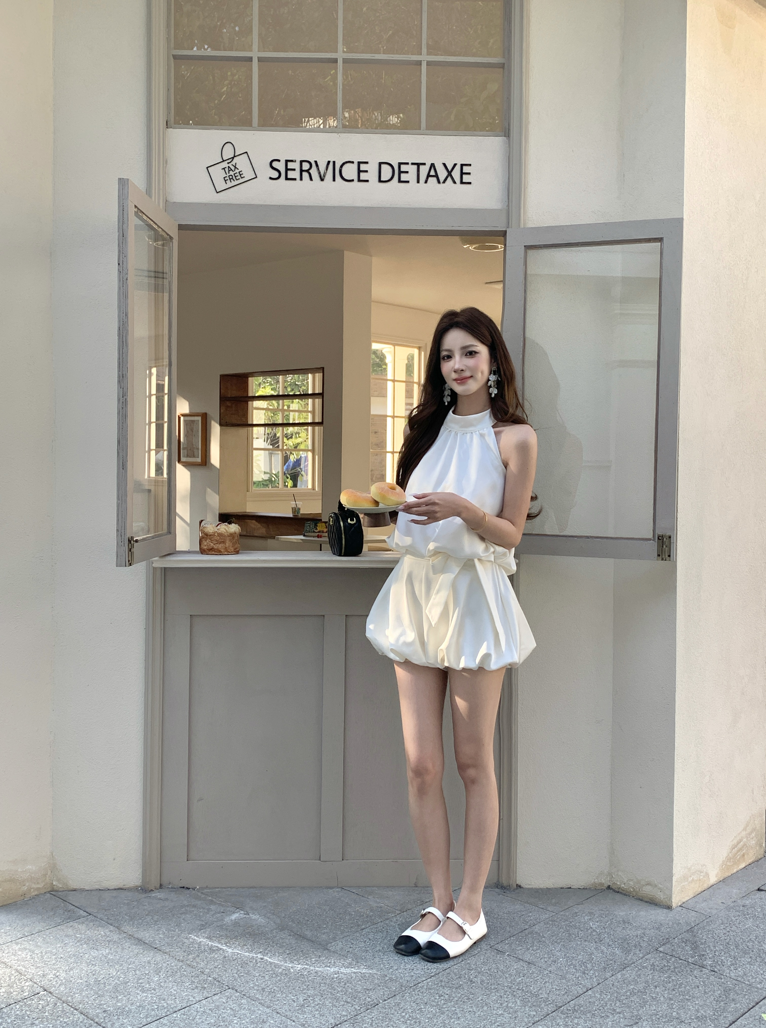 C21 新中式缎面套装