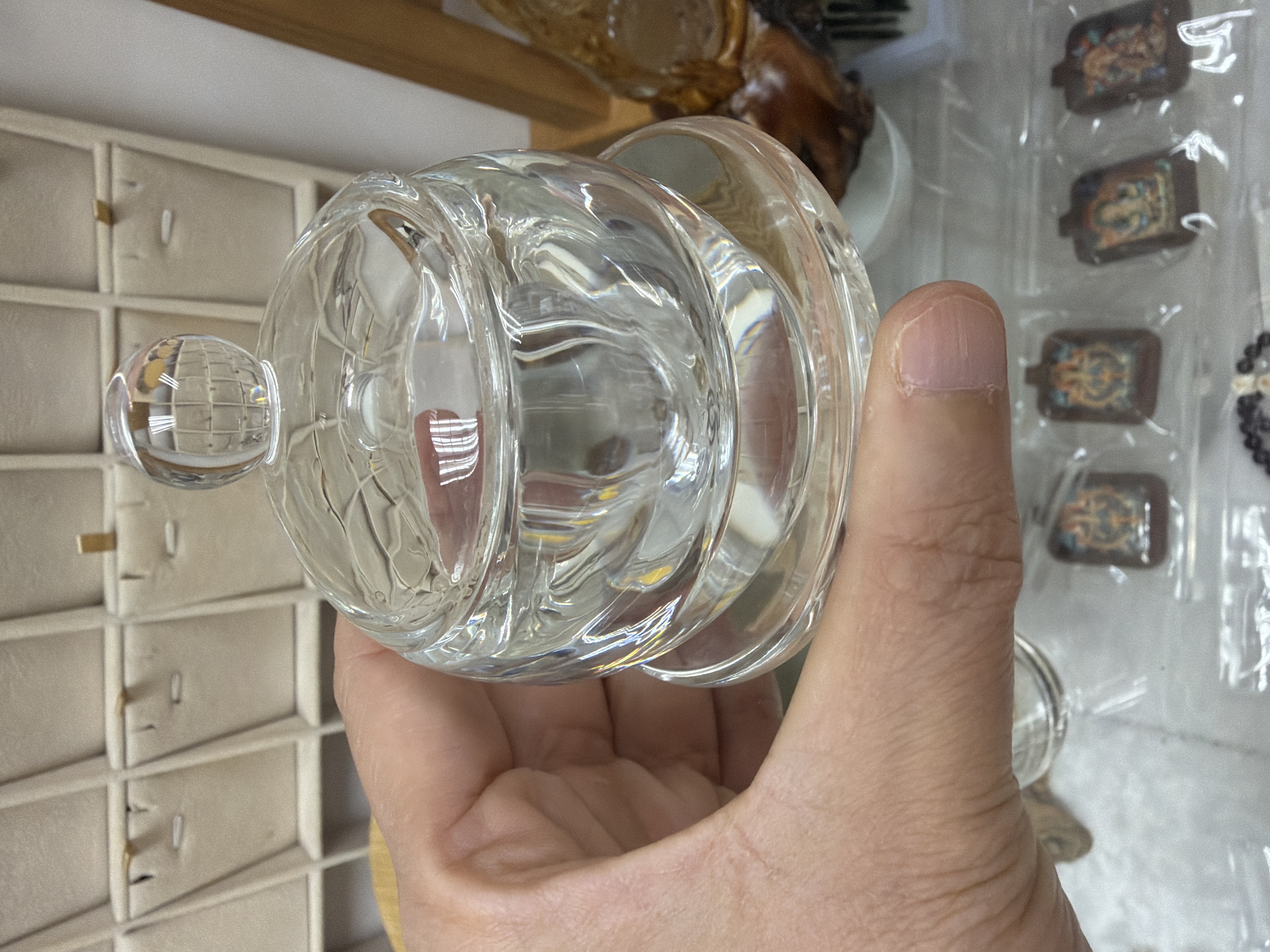 八吉祥供燈 及 供水杯（一套）仿水晶
