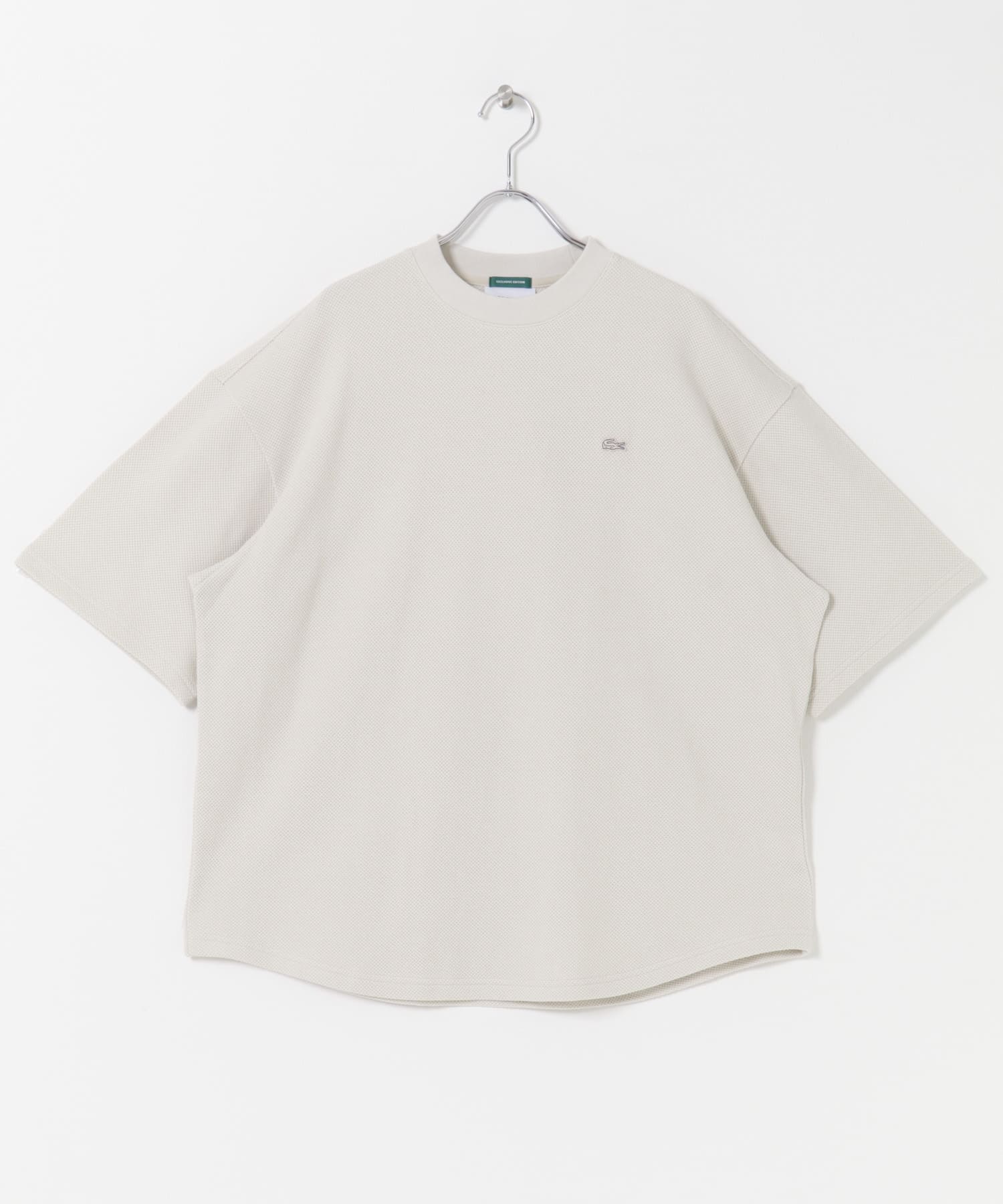 LACOSTE×DOORS THICK PIQUE ROUND SHORT-SLEEVE