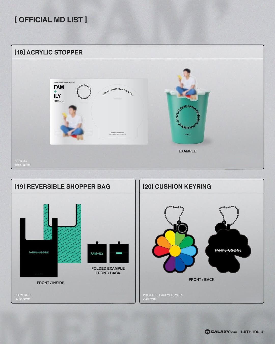 G-DRAGON - GD Fan meeting 周邊 