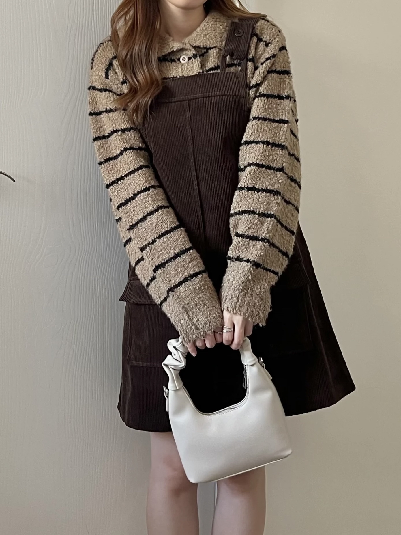 兩穿軟糯橫間polo上衣 現貨