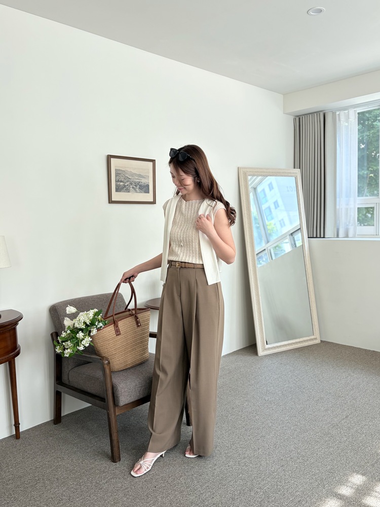 [輕薄!] Summer Timeless Rayon Pants (Brown)