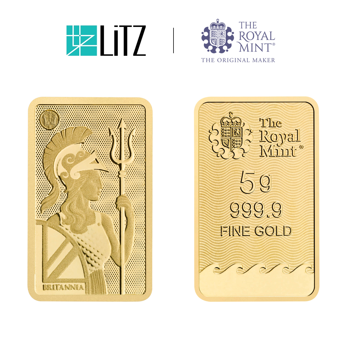 [5 gram] LITZ Royal Mint Britannia Gold Bar (999.9) PG302