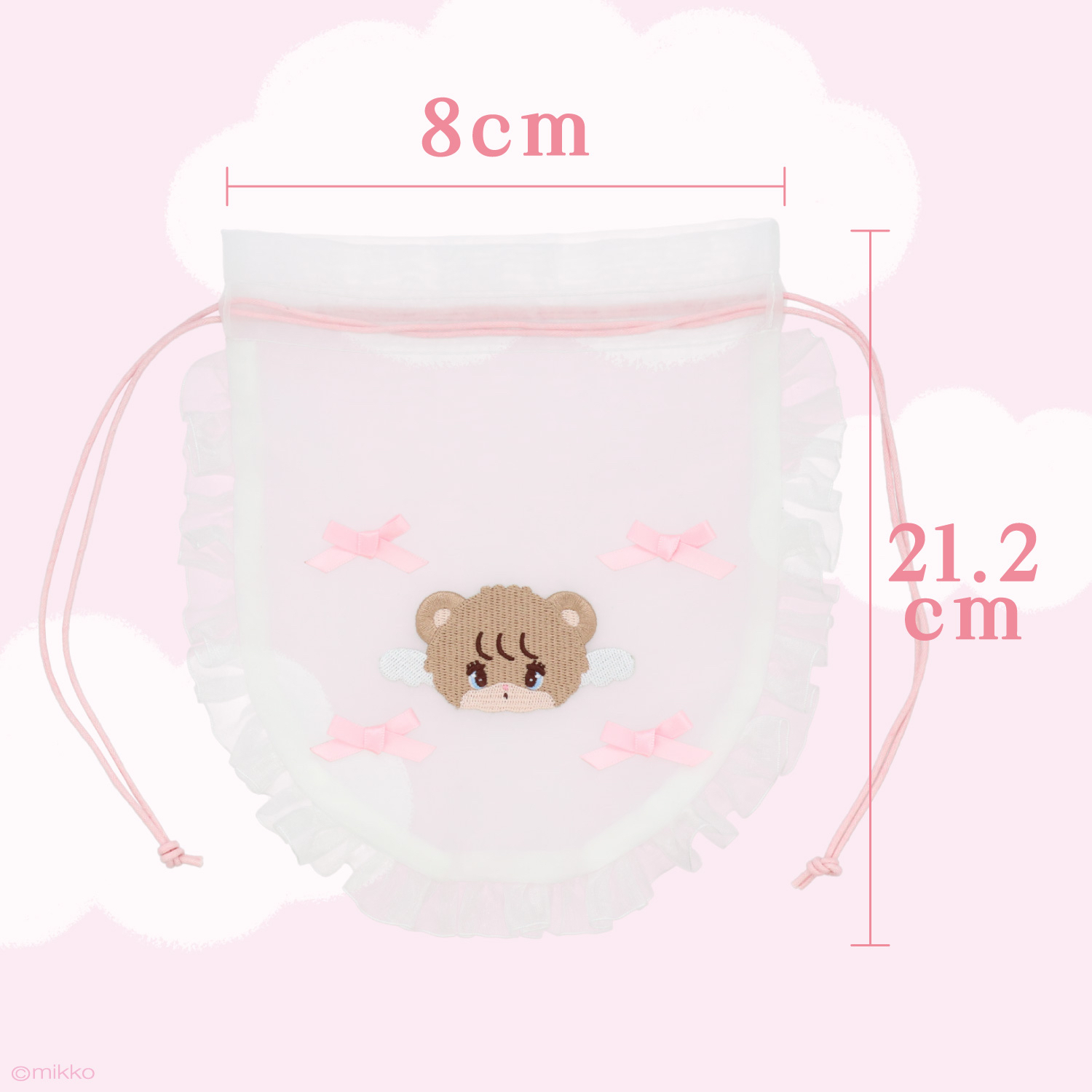 🎀【預訂】Lil ala mode❤︎mikko 天使系列圓形索繩包 - Latte