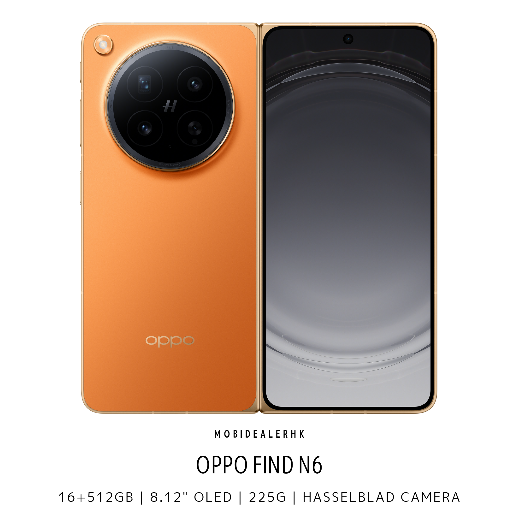 Oppo Find N6 | 5G | 智能手機 | 16+512Gb | 8.12" + 6.62" | AMOLED | Hasselblad Camera